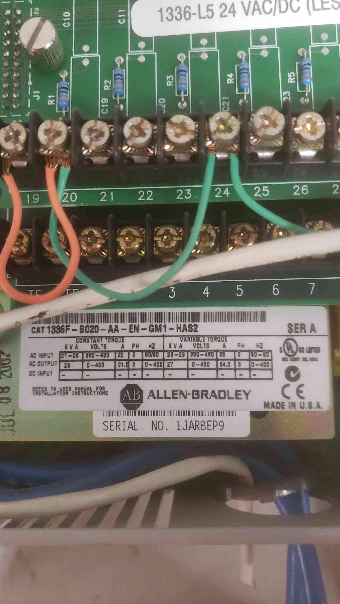 Allen-Bradley 2HP 1336 PLUS II Sensorless Vector AC Drive(SKU: 110619)