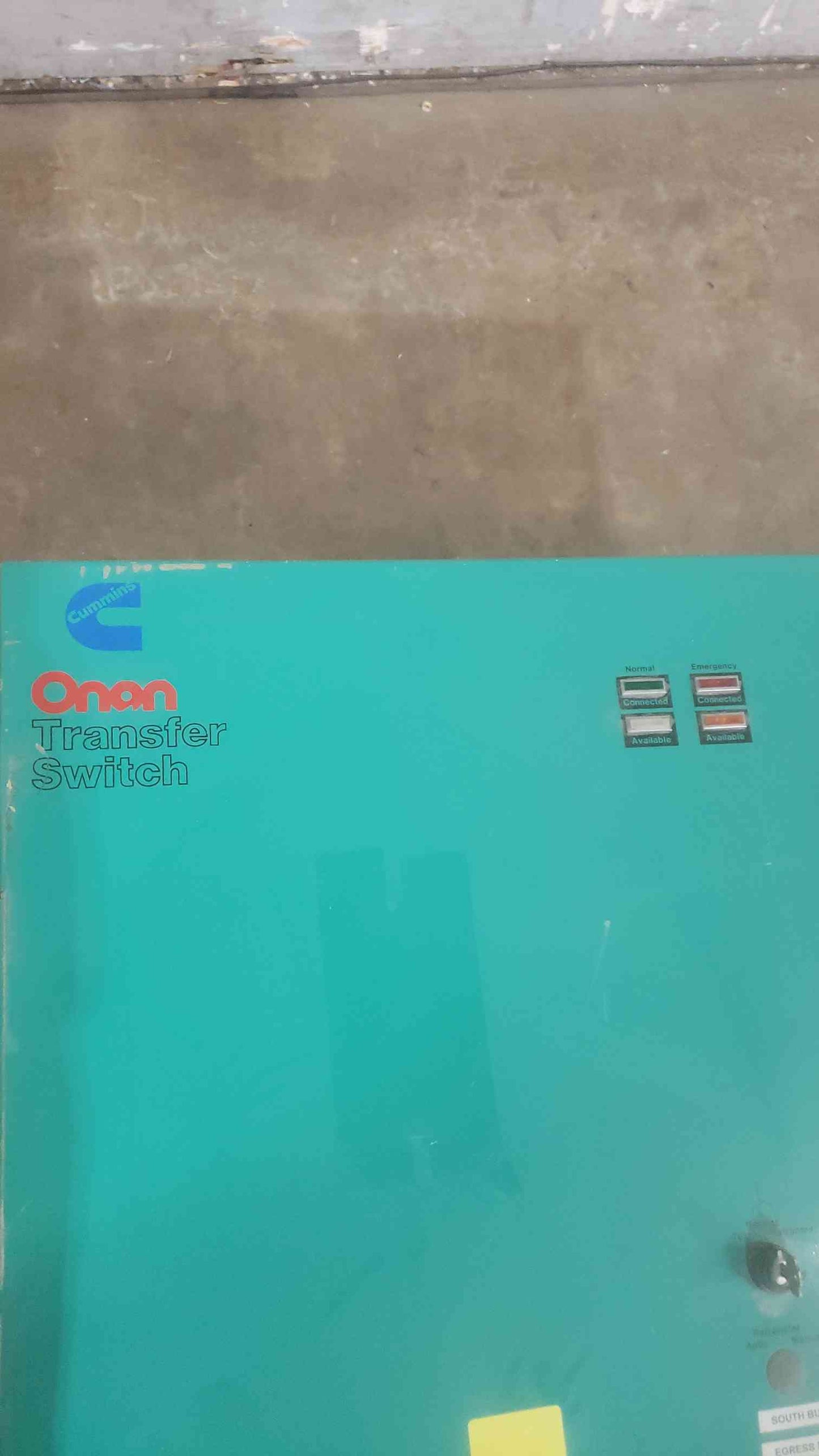 Onan 277/480V 600A ATS 3PH 60Hz Transfer Switch OTCU 600G 15G (SKU: 110838)