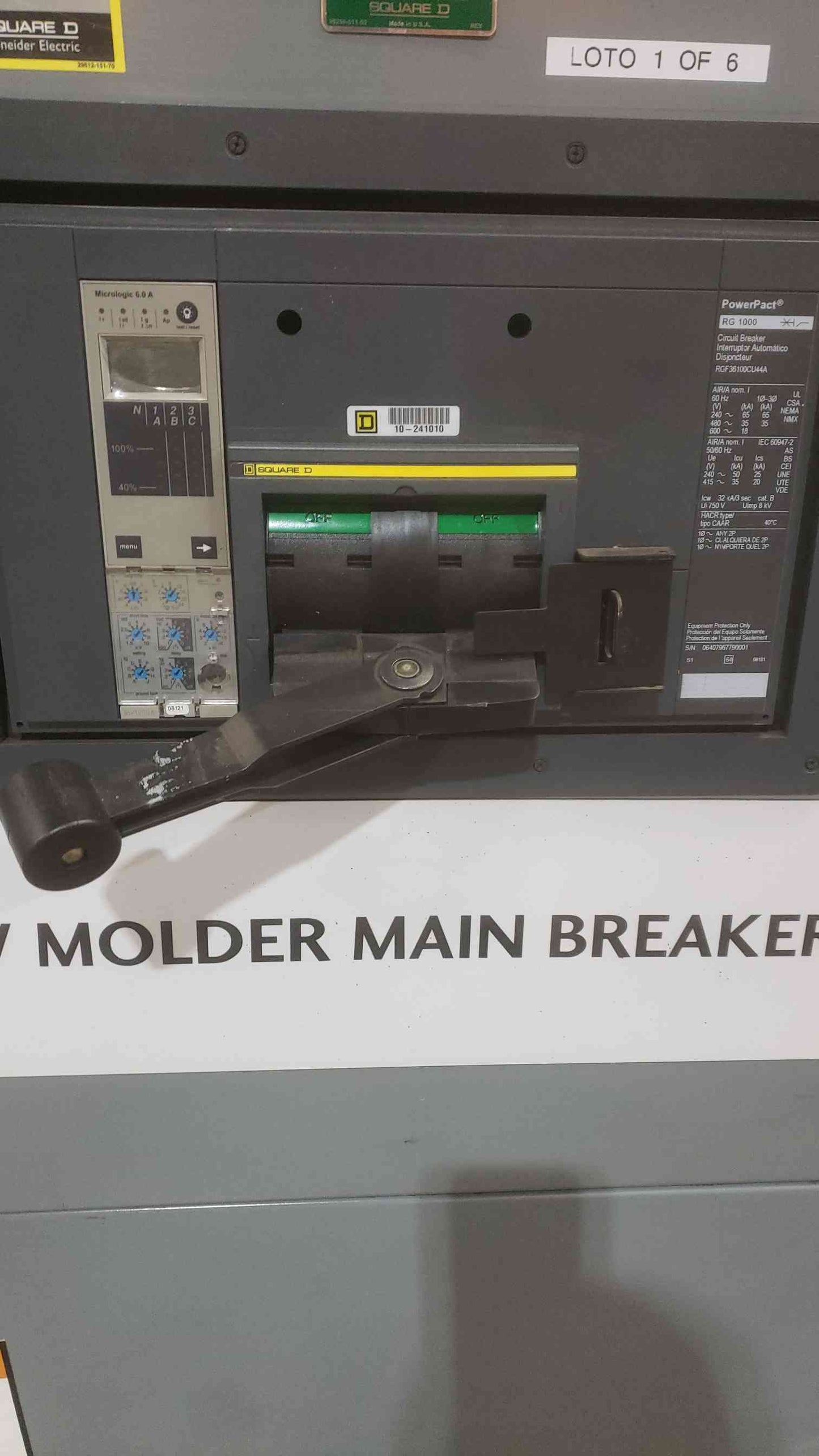 1000A QED SQUARE D Power Style Disconnect Switch 480/277V 3PH 4W 21095757-004(SKU: 111101)