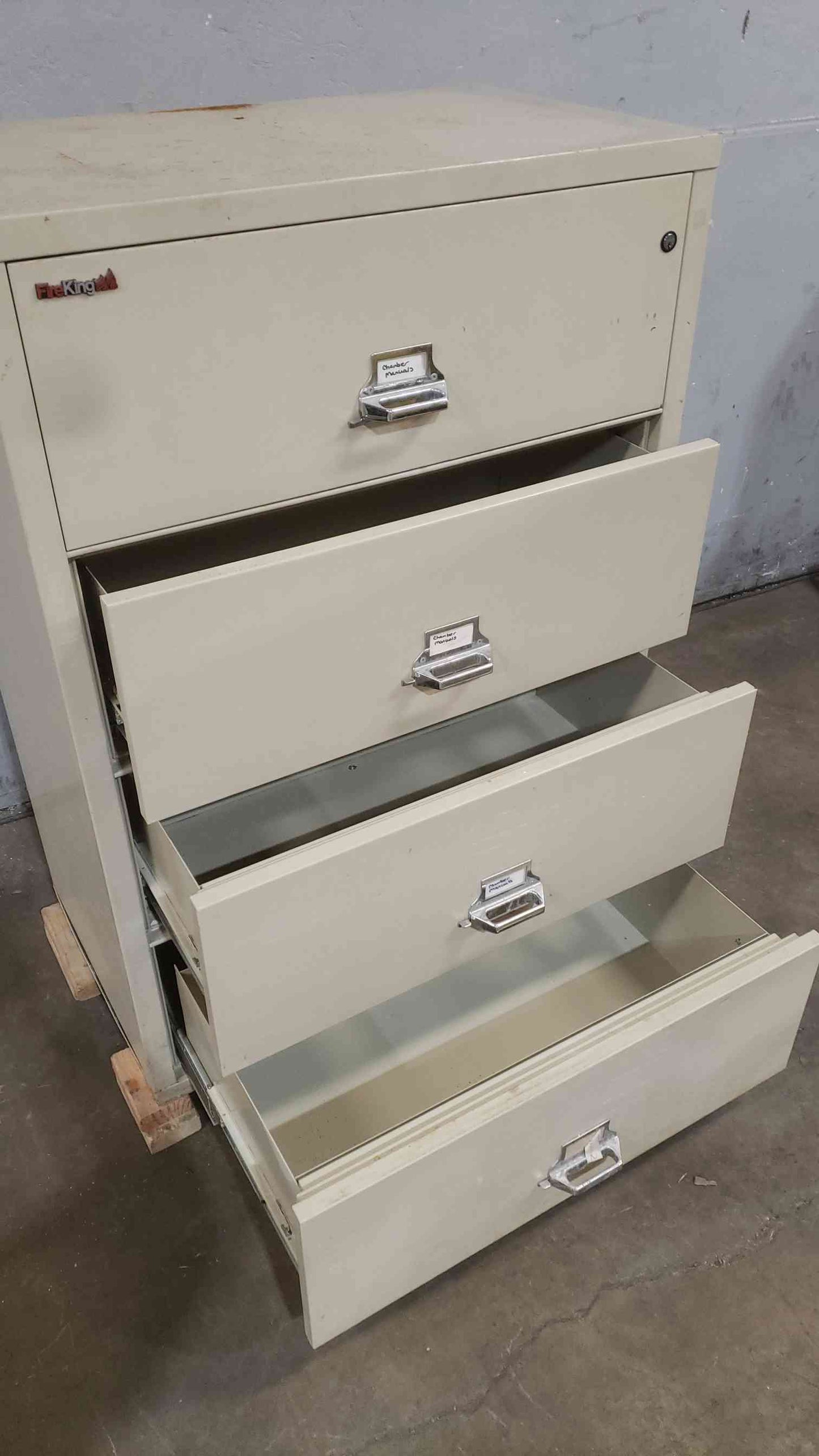 FireKing 4 Tier Fire Proof Filing Cabinet(SKU: 111296)