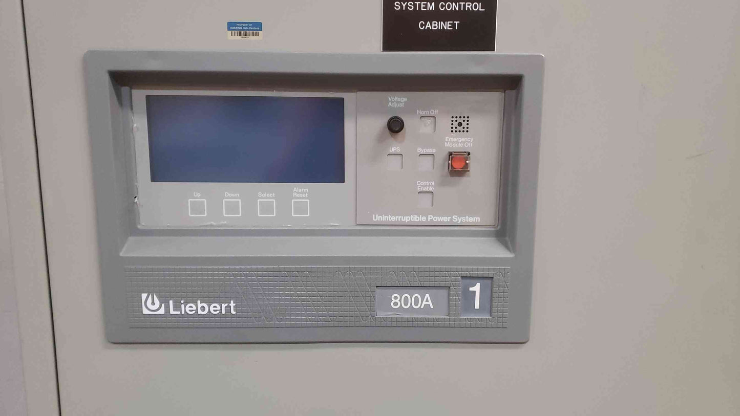 Liebert SCC 480/277 800A 3PH 4W UPS USCCT08A364069 Control Cabinet (SKU: 111479)