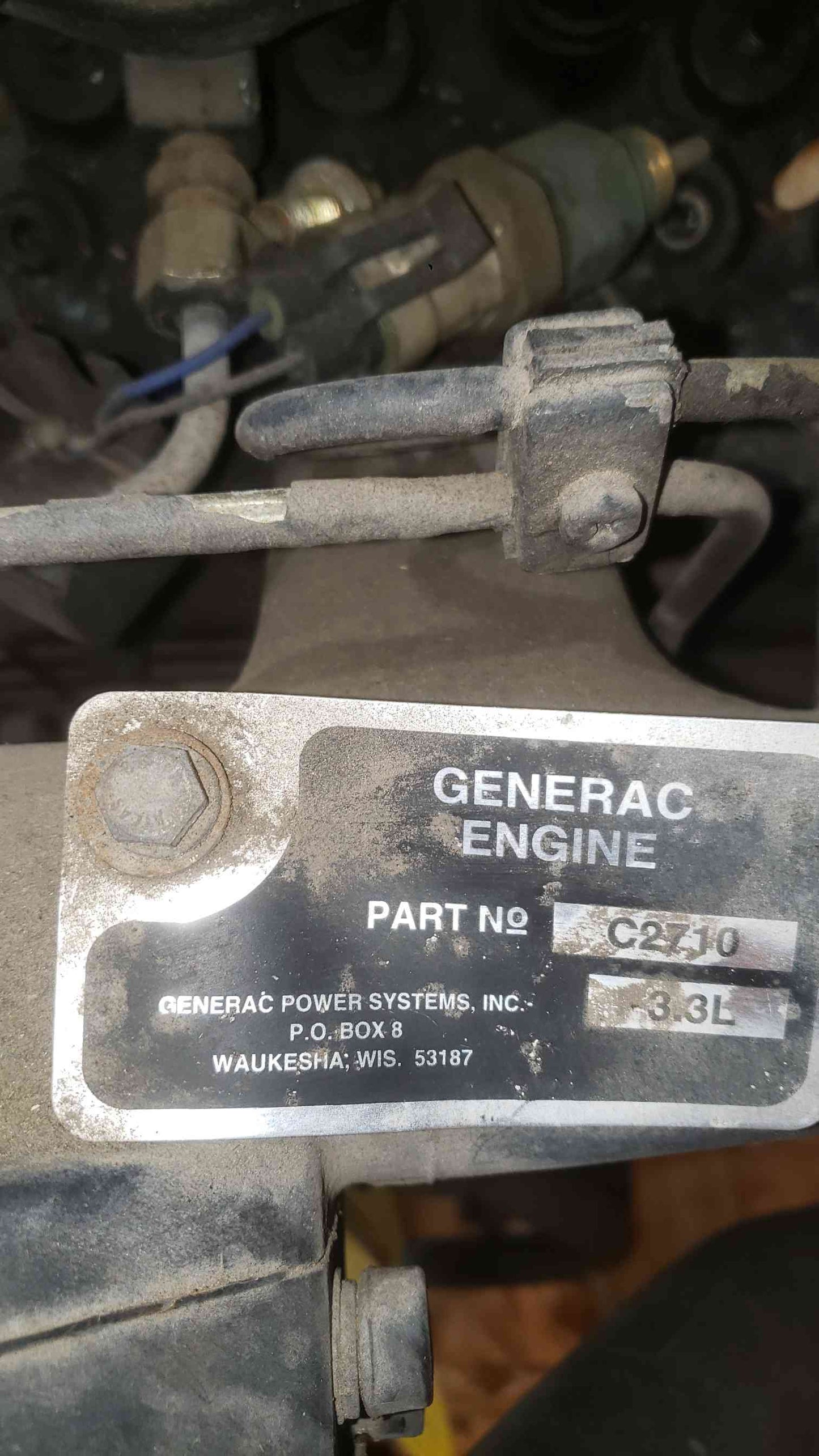 AS-IS Daewoo 3.3L Diesel Generator Engine Only C27J0 (SKU: 111467)