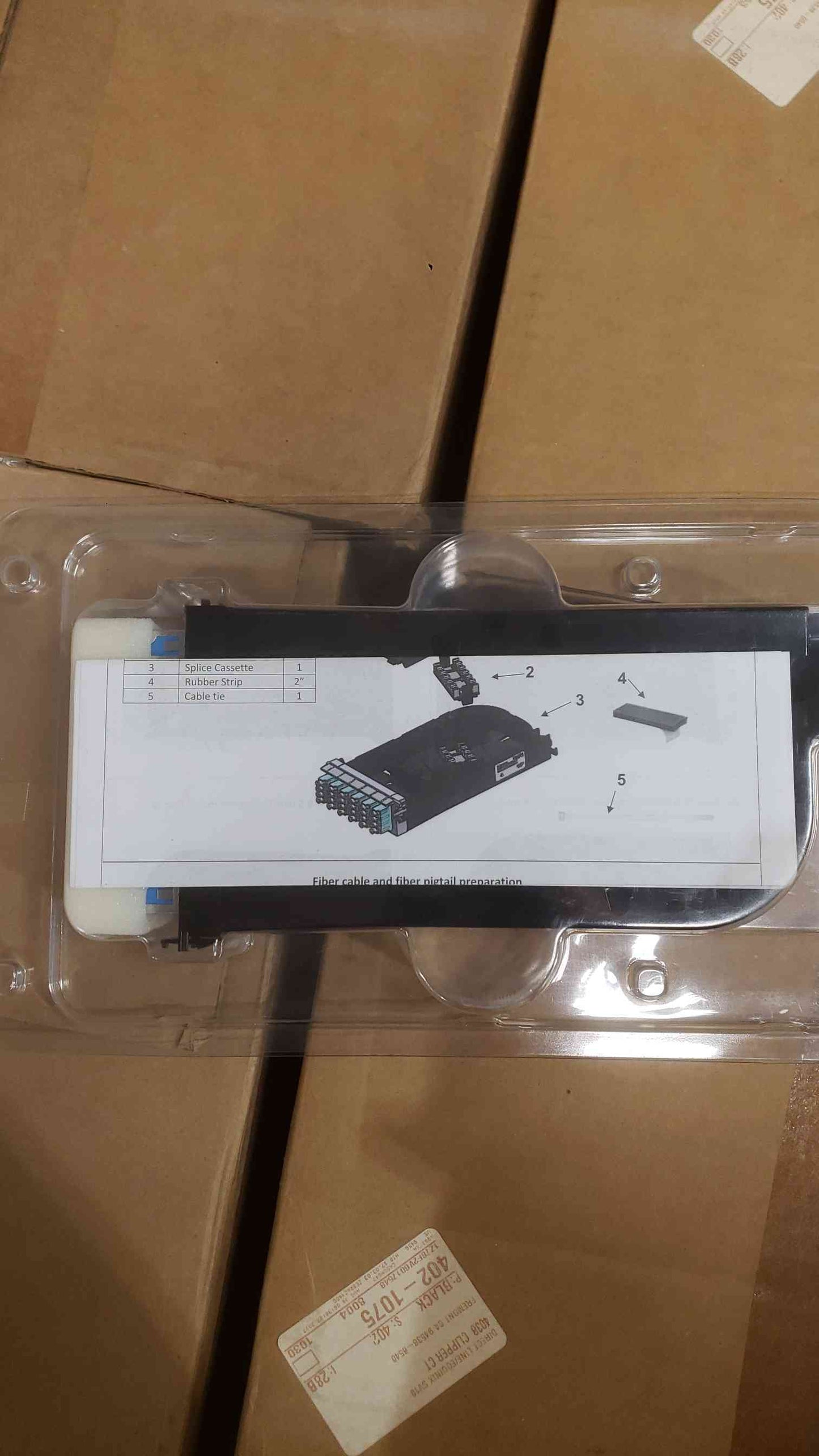 NEW Box Of 10 Belden FX UHD Splice Cassette 12P SPLICING, LC_DX Shut BL_ADP FCSH12LSFS
