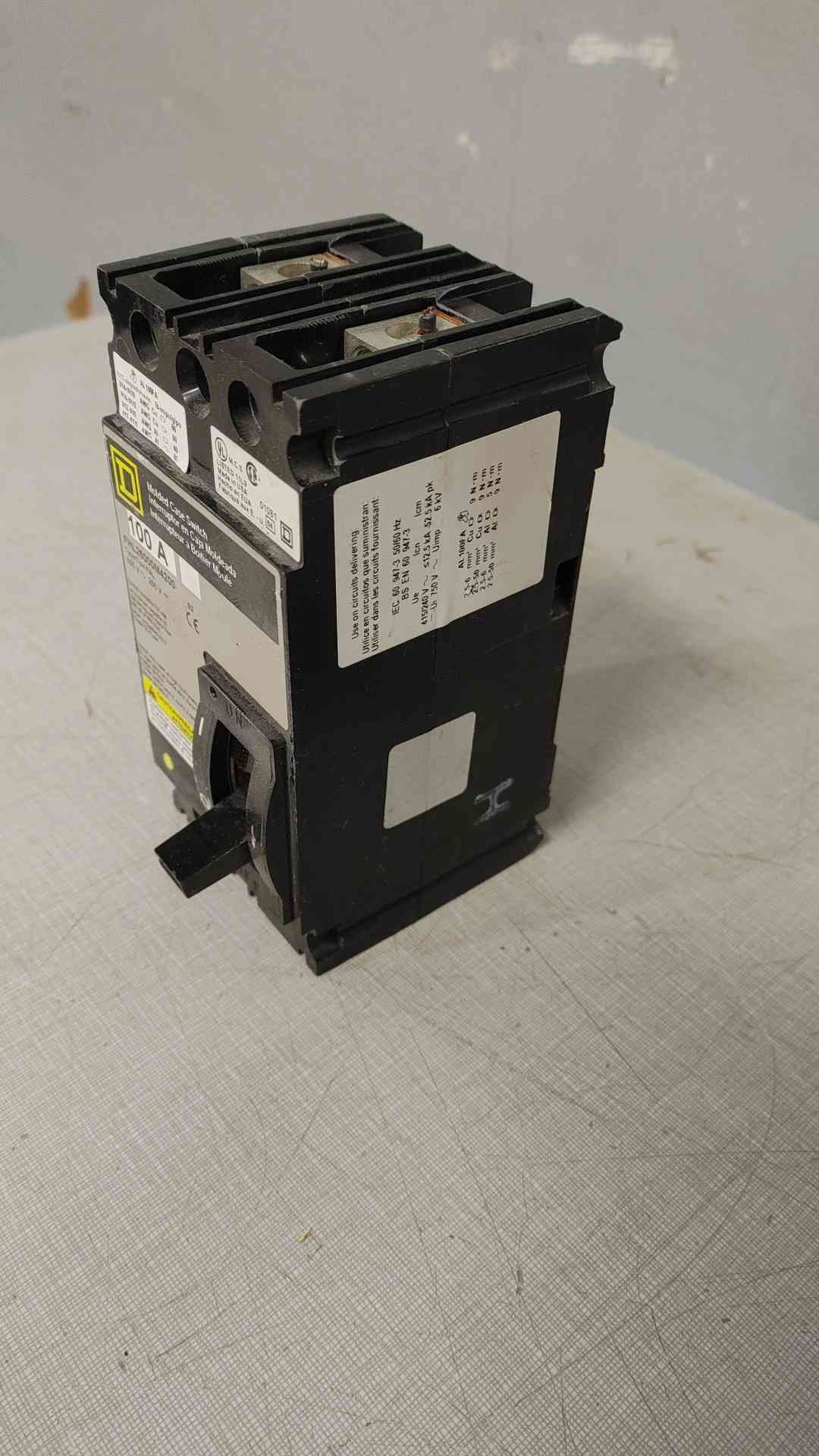 SQUARE D 100A 600V Molded Case Switch FHL26000M4200 (SKU: 111556)