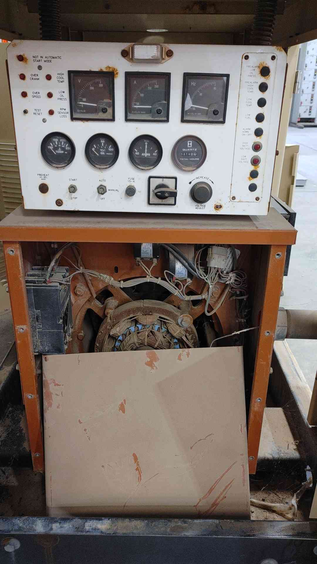 AS IS 35kW Generac 291.6A 120/240V 1PH Nat Gas LP Generator SG035 1214Hrs TESTED (SKU: 112206)