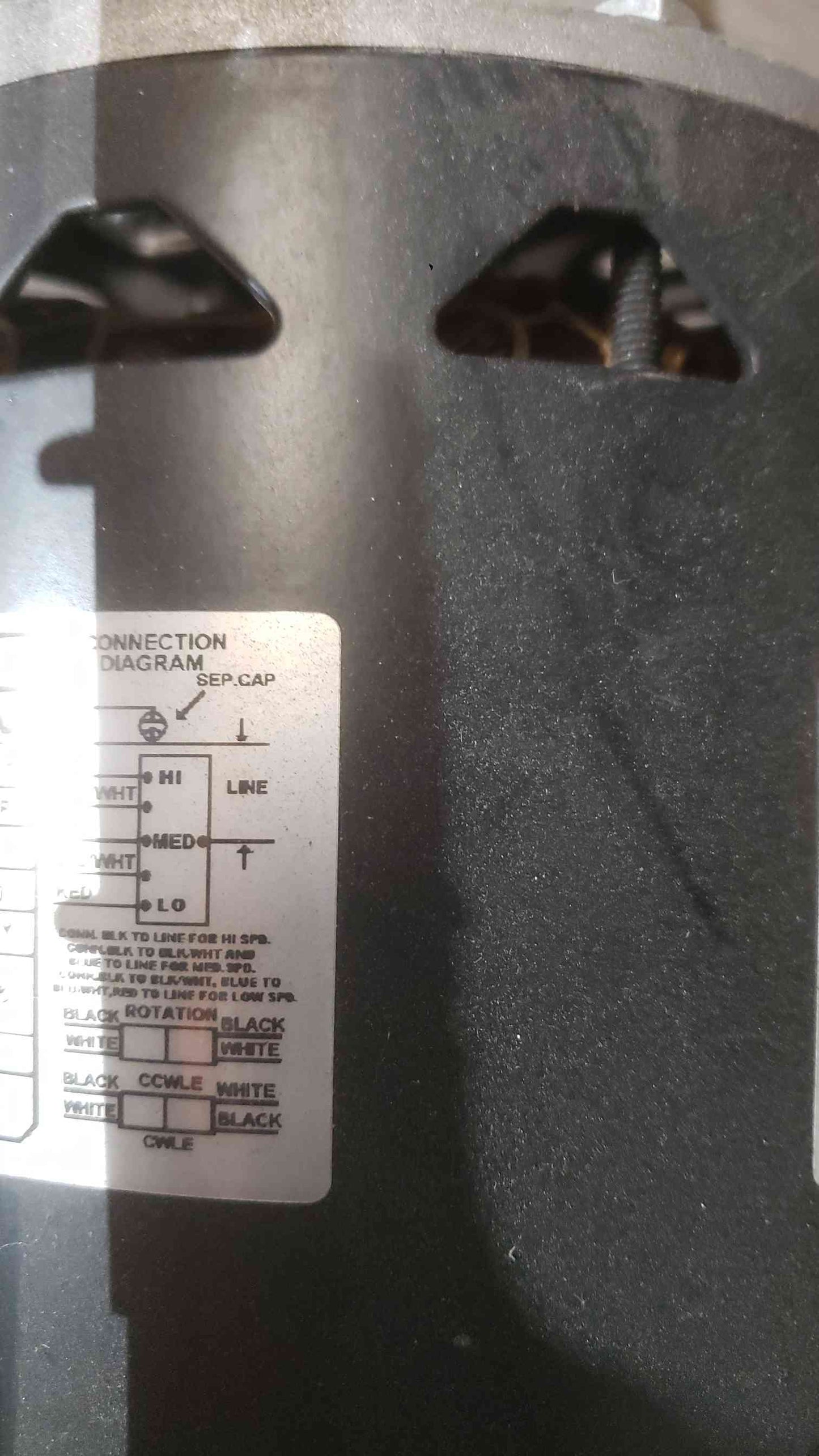 Century 1HP 460V 3.2A 1PH Motor F48K47A01 (SKU: 112228)