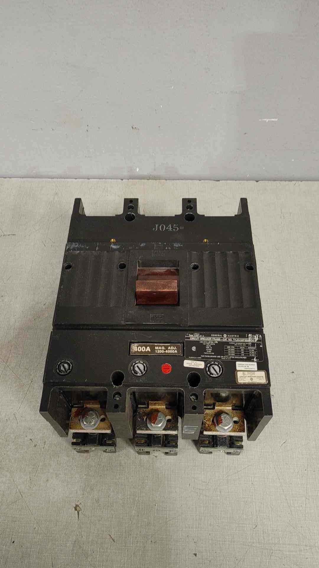 GE 400A 600VAC 3 Pole Breaker THJK436F000 MOD.5 (SKU: 112249)