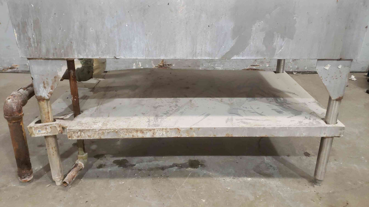 Stainless Steel Commercial Deep Basin Sink W/ Storage Shelf (SKU: 112272)