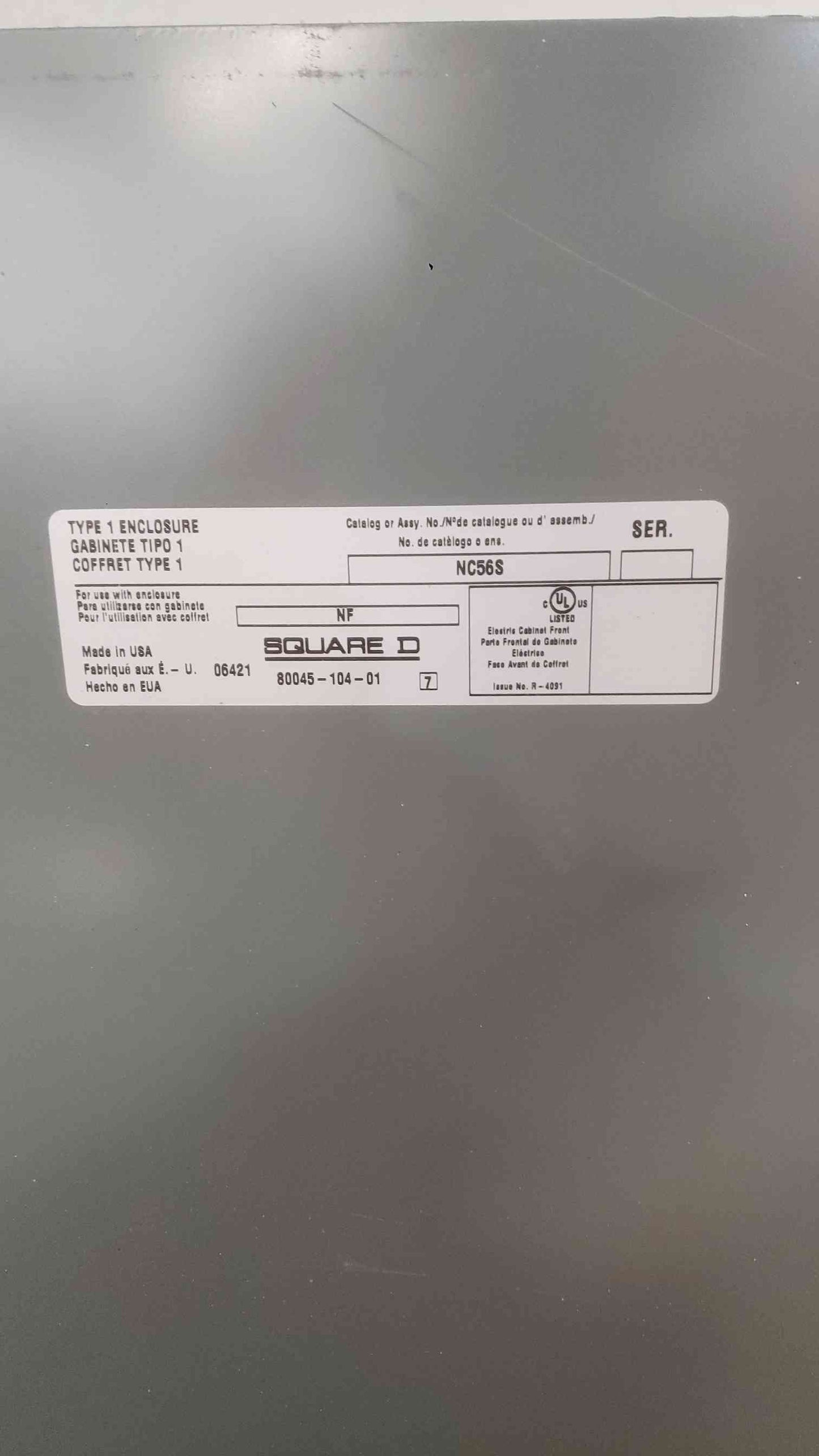Square D NF Panelboard 150A 480Y/277 VAC 3PH 4W 16 Breakers (SKU: 112337)