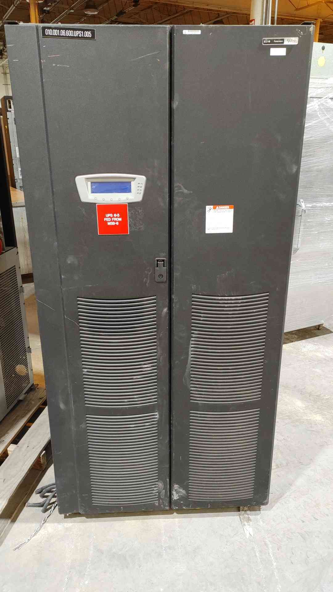 Eaton UPS 160KVA 480V 3PH 3W 9390-160 2012 AS IS for Parts (SKU:108204)