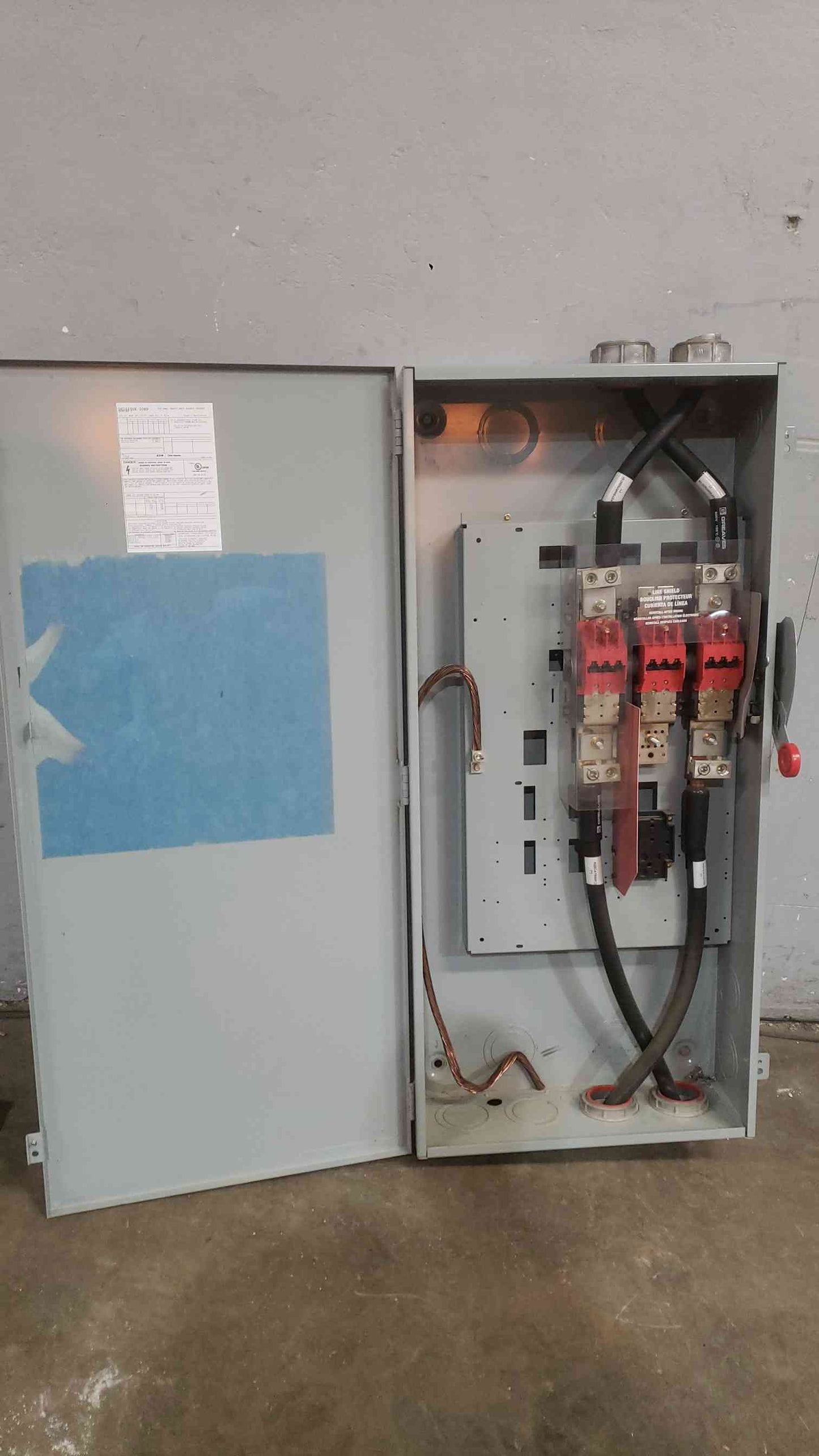 EATON 600A 600V~ Heavy Duty Safety Switch DH266UGK-00NP (SKU: 112457)