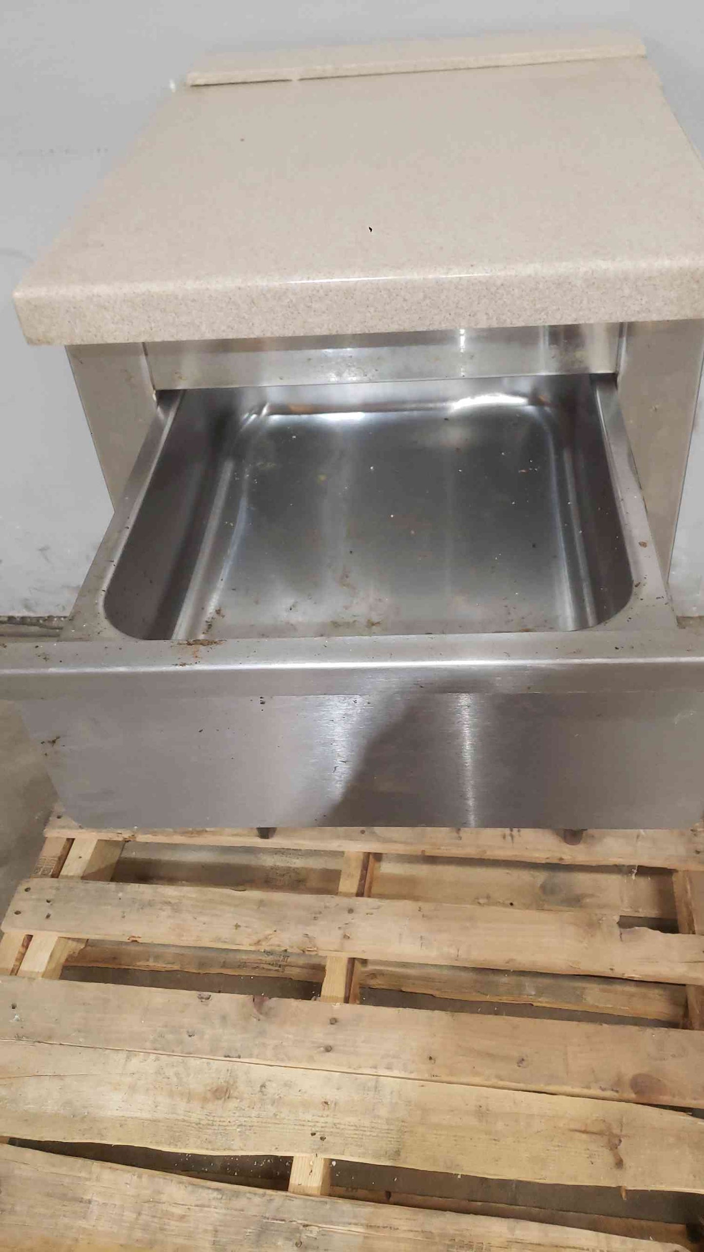 Stainless Steel Workstation W/ Countertop Cafeteria Storage Shelves (SKU: 112448)
