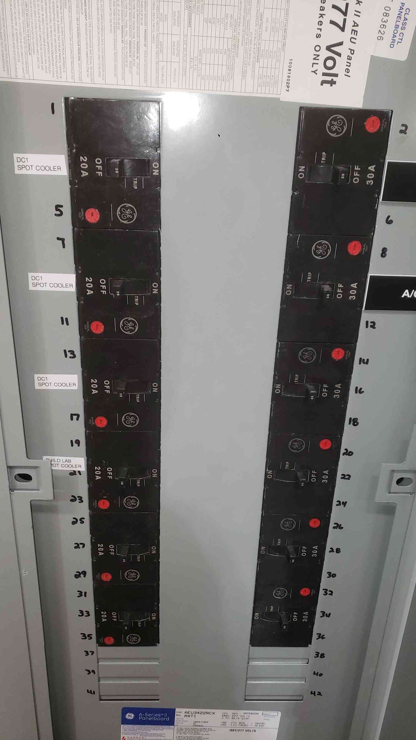 GE 225A Max A Series II 480Y/277 3PH 4W Panelboard (SKU:112496)