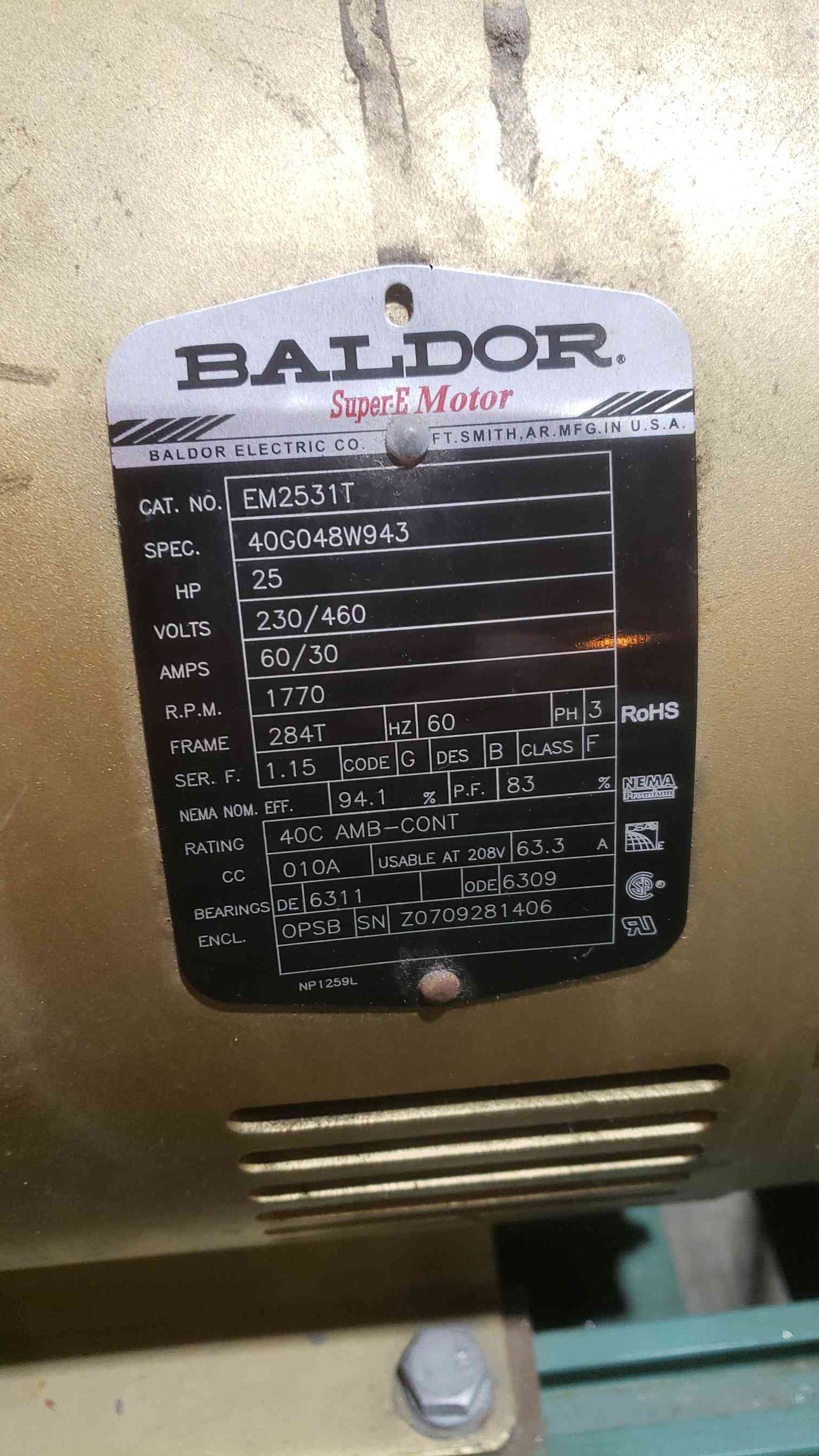 Taco 25HP 1750RPM Motor Driven Pump TA1224B2K1A2L0 (SKU: 112564)