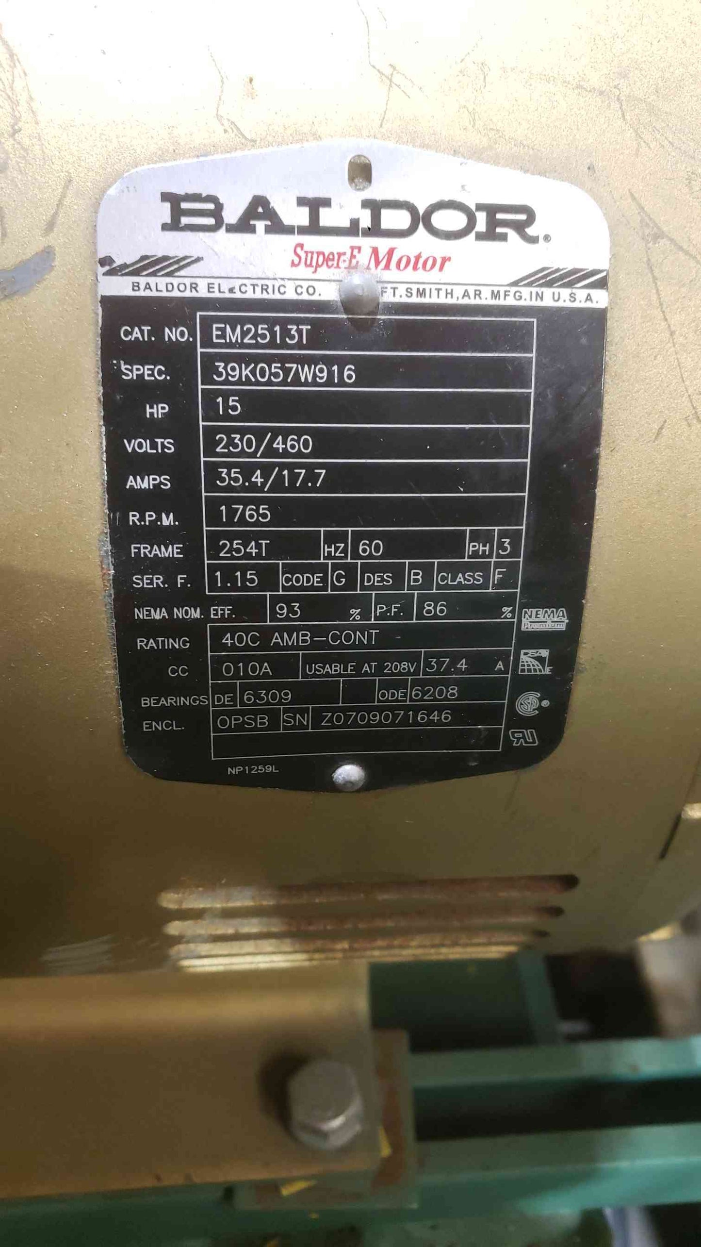 Taco 15HP 1750RPM Motor Driven Pump TA1034B2H1B2L0 (SKU: 112565)