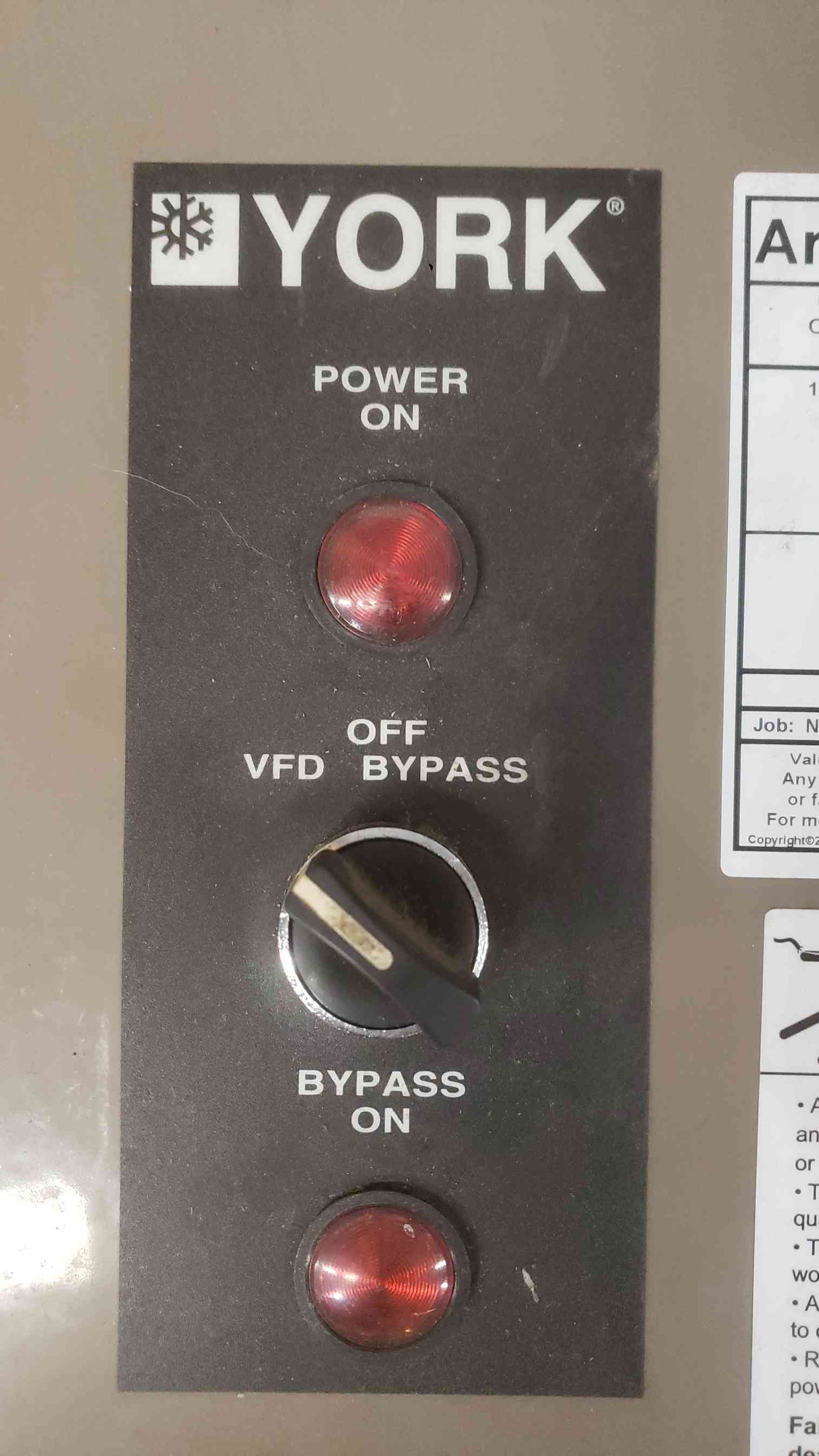 YORK 460V 3PH Air Modulator W/ VFD HVAC Driver (SKU: 112583)