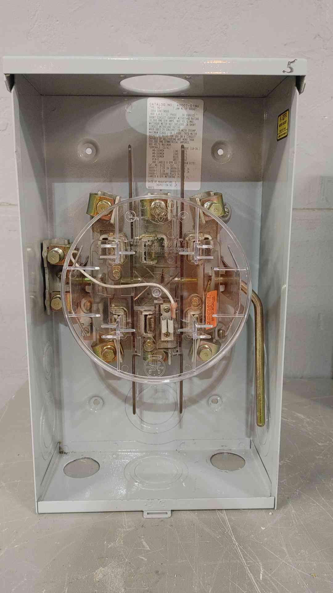 DUNCAN 200A 600V 3PH Meter Socket 40007-01NU(SKU: 112704)