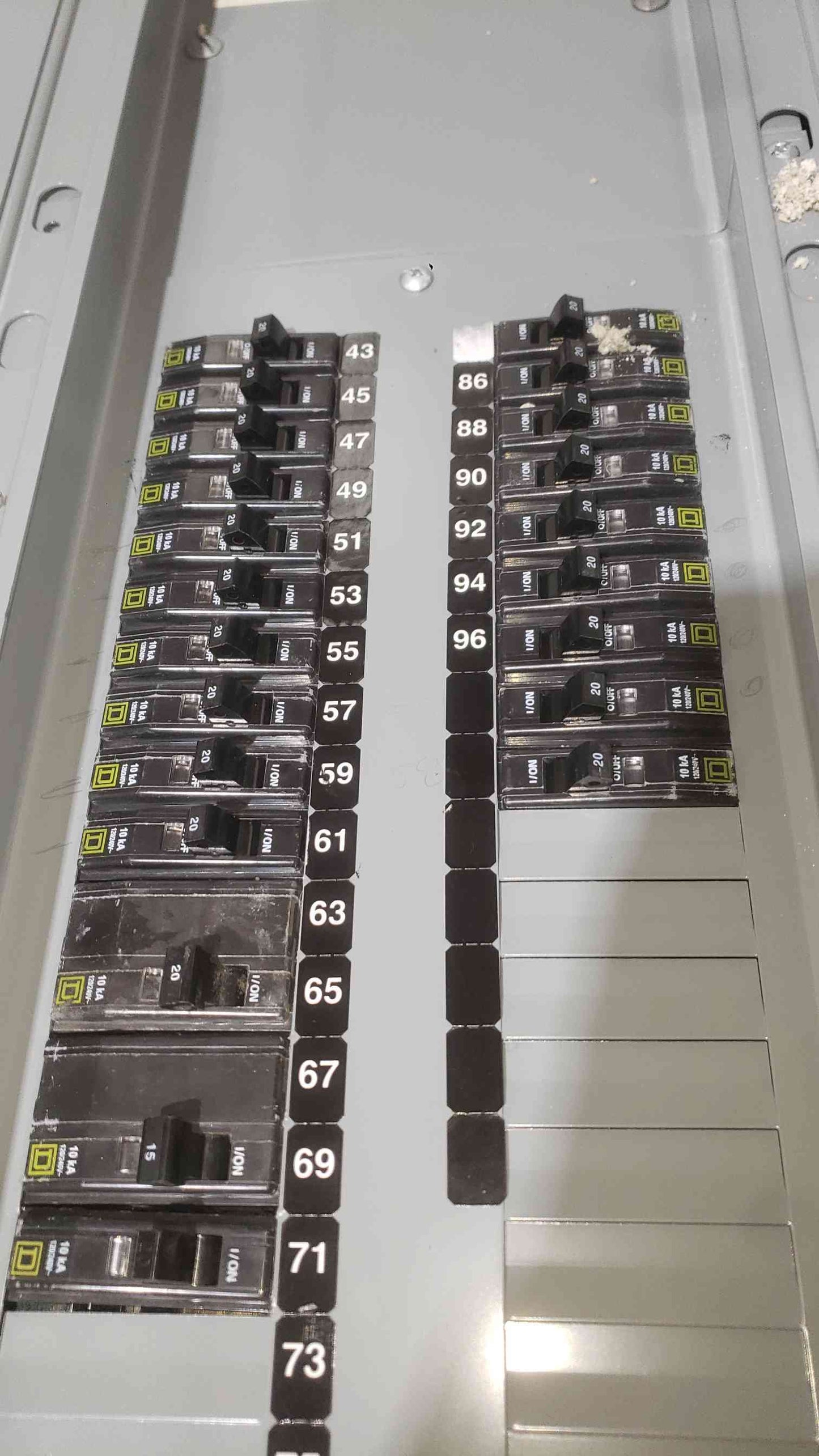Square D 225A 208Y/120 AC 3PH 4W Panelboard (SKU: 112706)