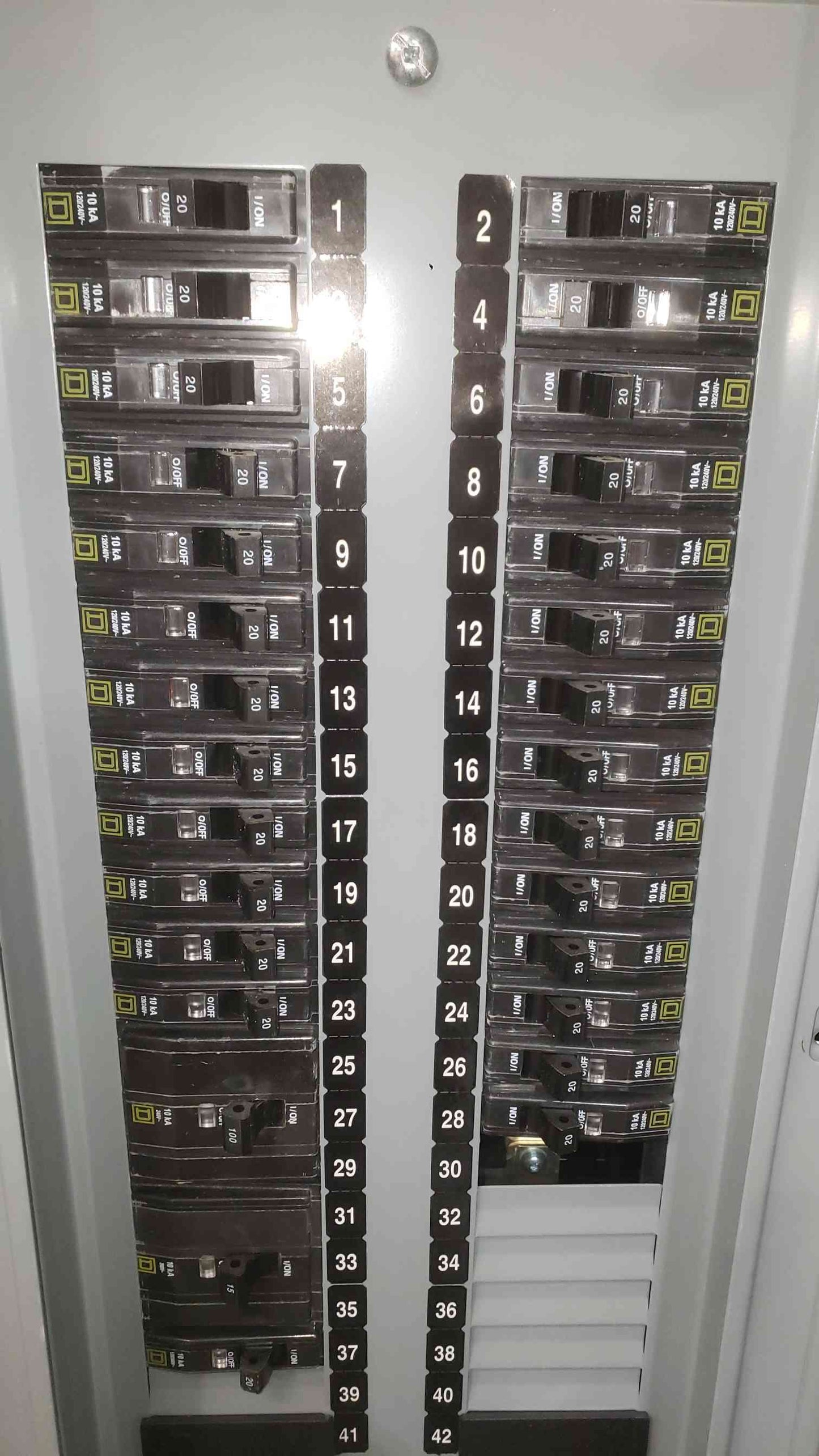 Square D NQOD Panelboard 150 Amp 208Y/120V 3PH 4W 42 Circuit Main Breaker & Breakers (SKU: 112771)
