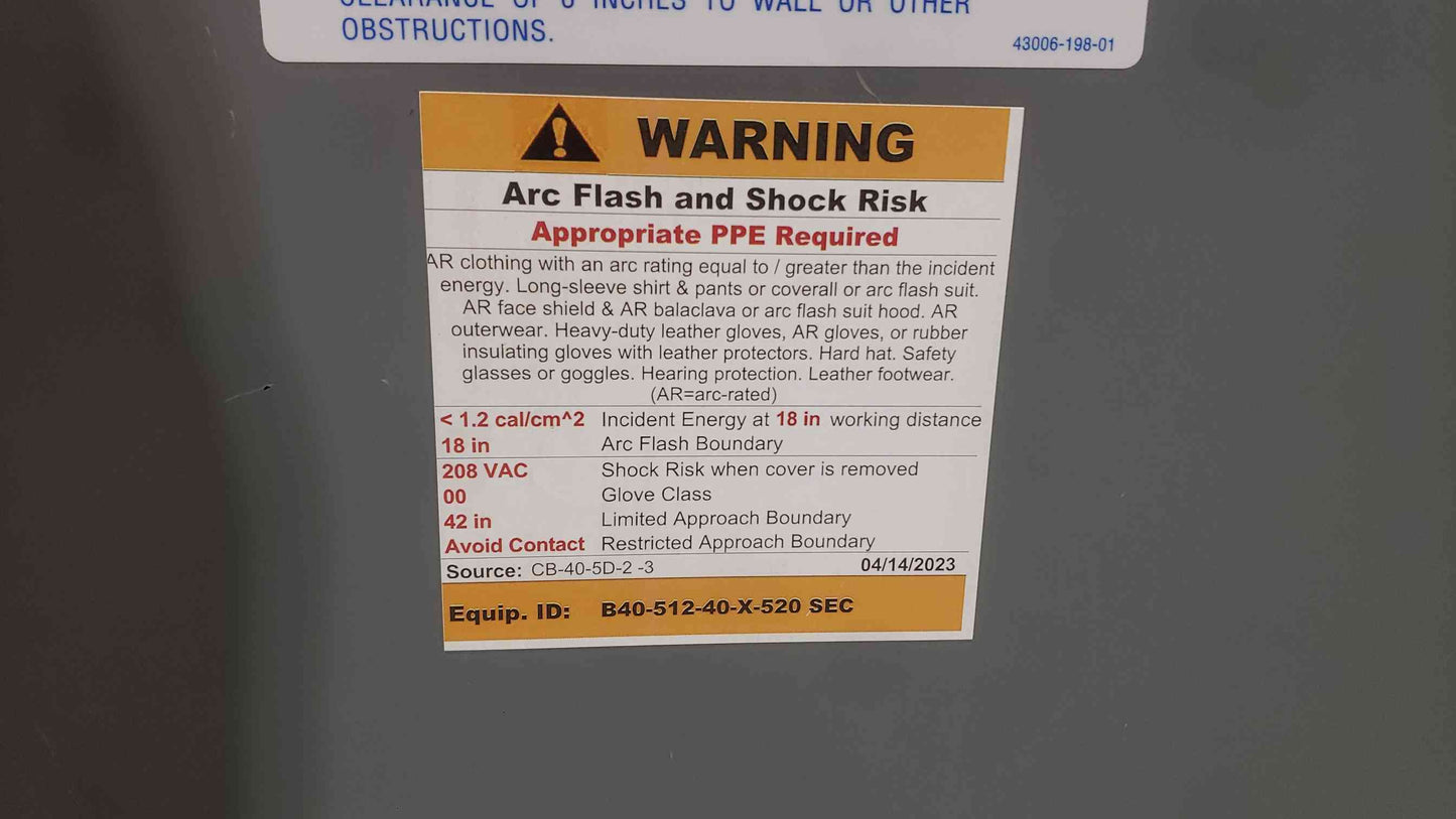 Square D Sorgel 45 kVA K-Factor 13 Transformer 208V x 208Y/120V 3-Phase 45T85HFISNLP (SKU: 112919)