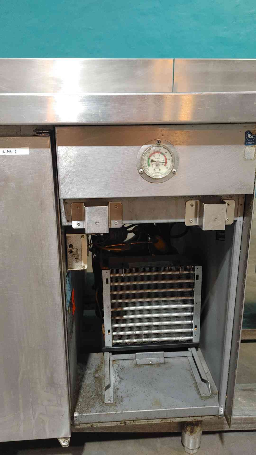 Craig MFG Stainless Steel Rolling Prep Table Sink Refrigerator/Freezer LB-5-33-SC (SKU: 112990)