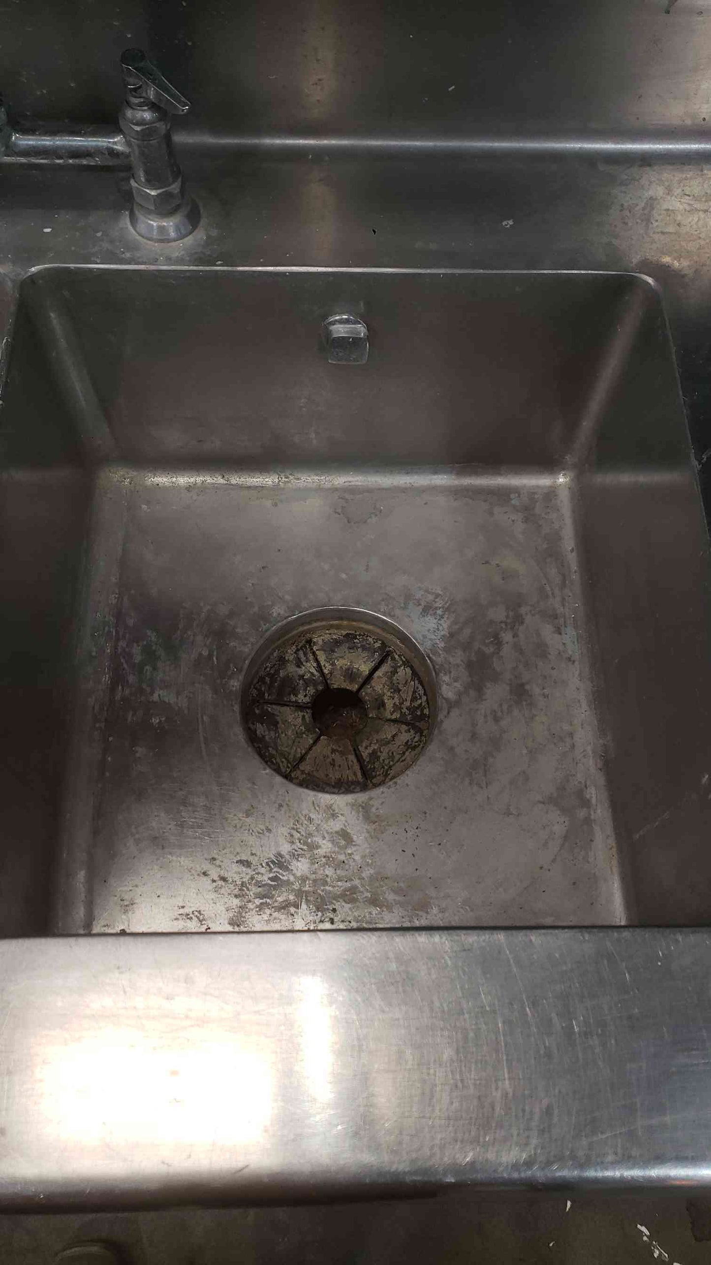 Salvajor Commercial Food Waste Disposer with ARSS-2 Auto-Reversing Control & 12' Stainless Prep Table Sink Combo (SKU: 113027)