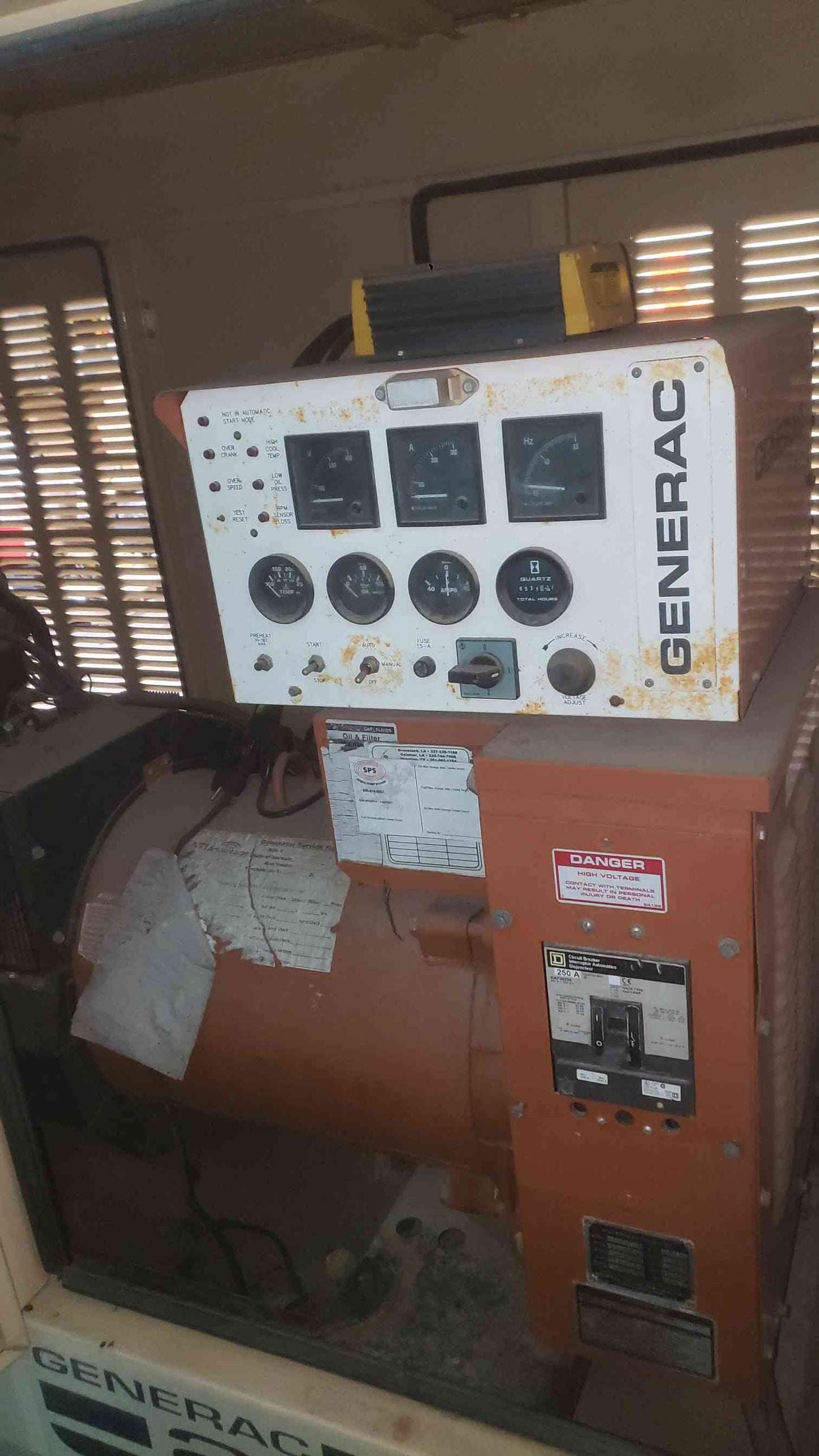 Generac 2000 Series 50kW 3.3 Daewoo Diesel Standby Generator 1PH 537Hrs TESTED (SKU: 113065)