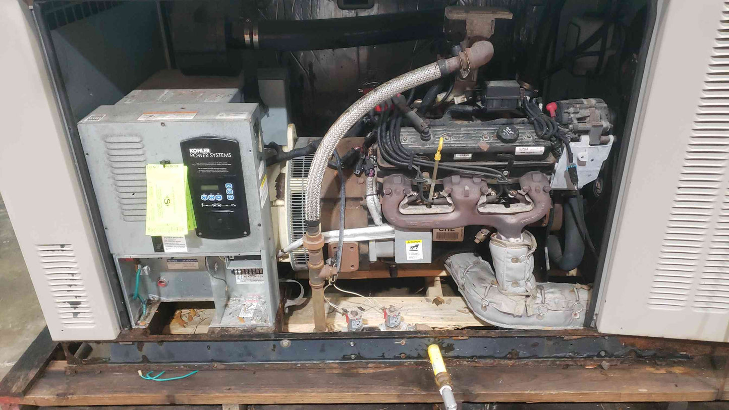 48KW Kohler 48RCL 240V 200A 1PH LP NG 212 Hrs. TESTED (SKU: 113495)