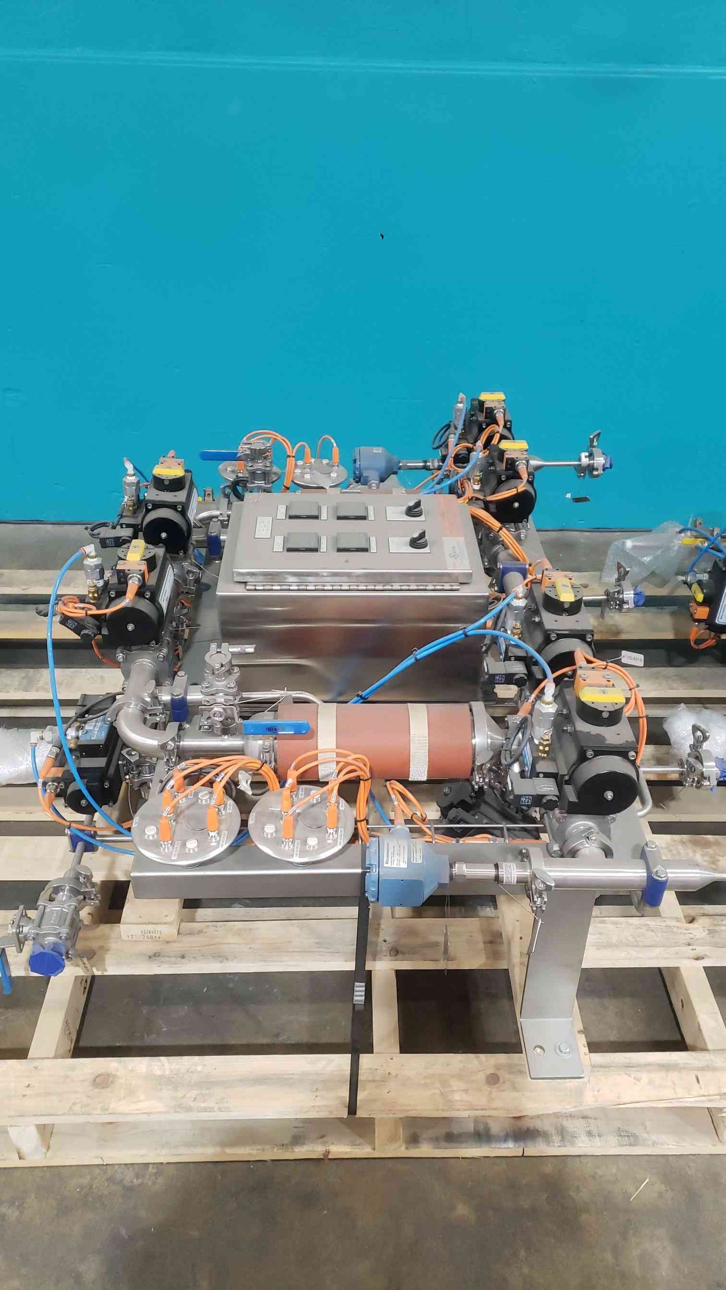 New Sanitary Stainless Valve Manifold Skid Pharmaceutical BioTech Flow Matrix