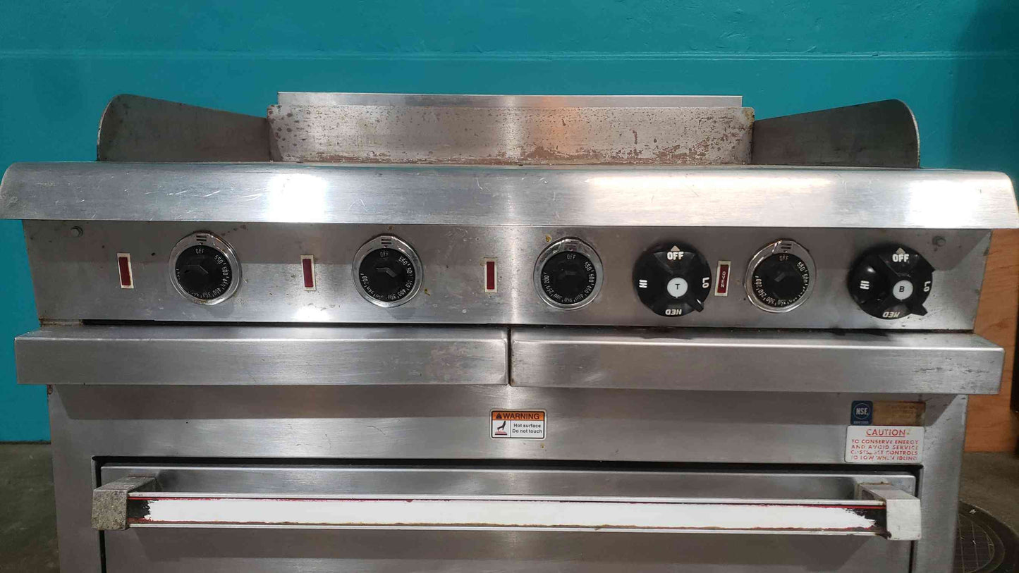 Vulcan HCR42 36" Electric Commercial Griddle Flat Top Range Oven 480V 3ph (SKU: 113623)