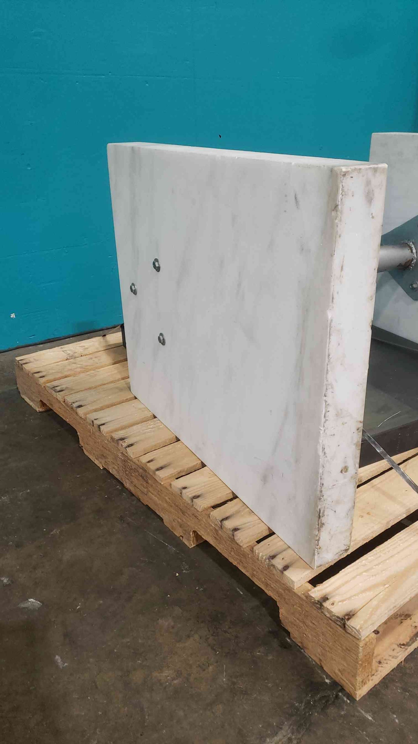 White Marble Base W/ Black Marble Top (SKU: 113639)