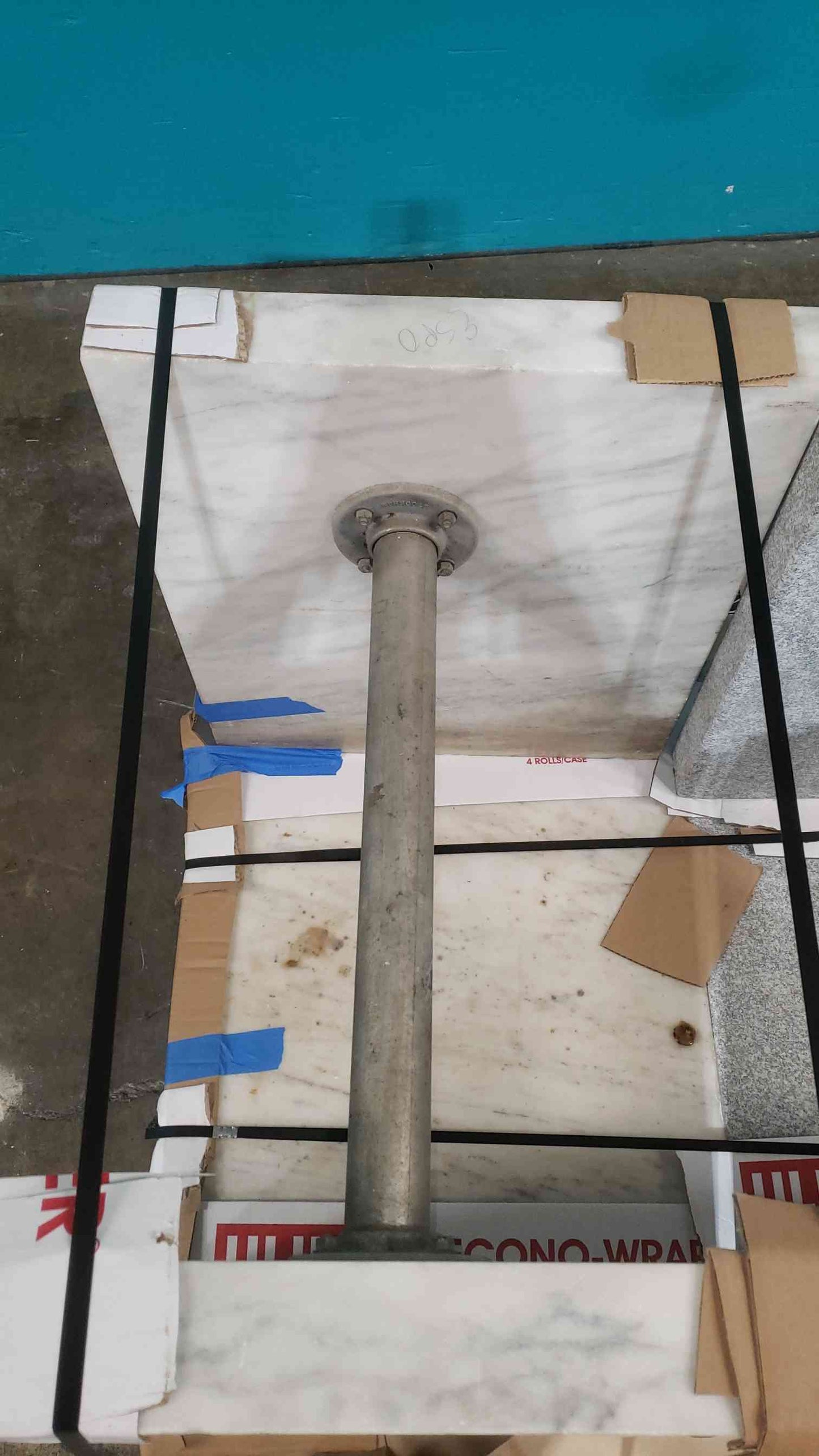 Heavy Duty White Marble Balance Table Anti Vibration Isolation (SKU: 113641)