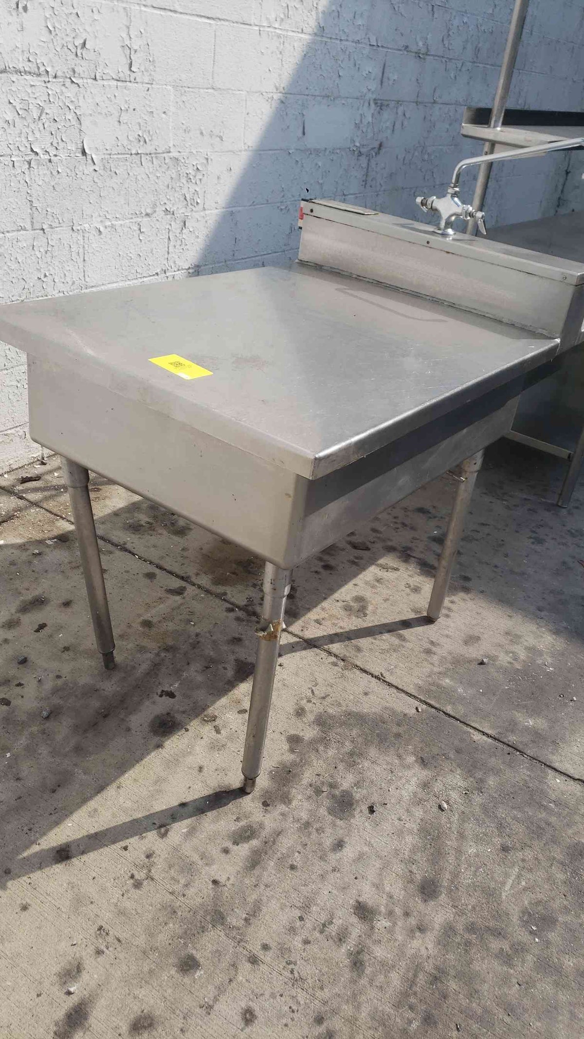 Stainless Steel Commercial Kitchen Prep Table Rack Utility Drawer Sink Unit NSF