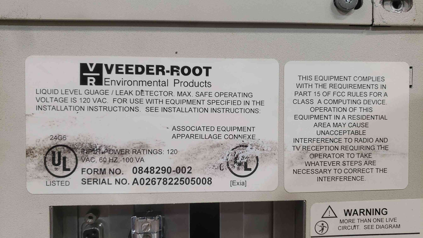 Veeder-Root TLS-350 Plus Tank Monitoring System Console 0848290-002 ATG 120V