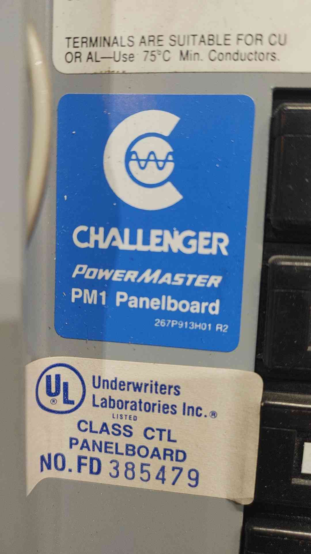 Challenger PowerMaster PM1 225A 3 Phase Panelboard Loaded With Siemens Breakers