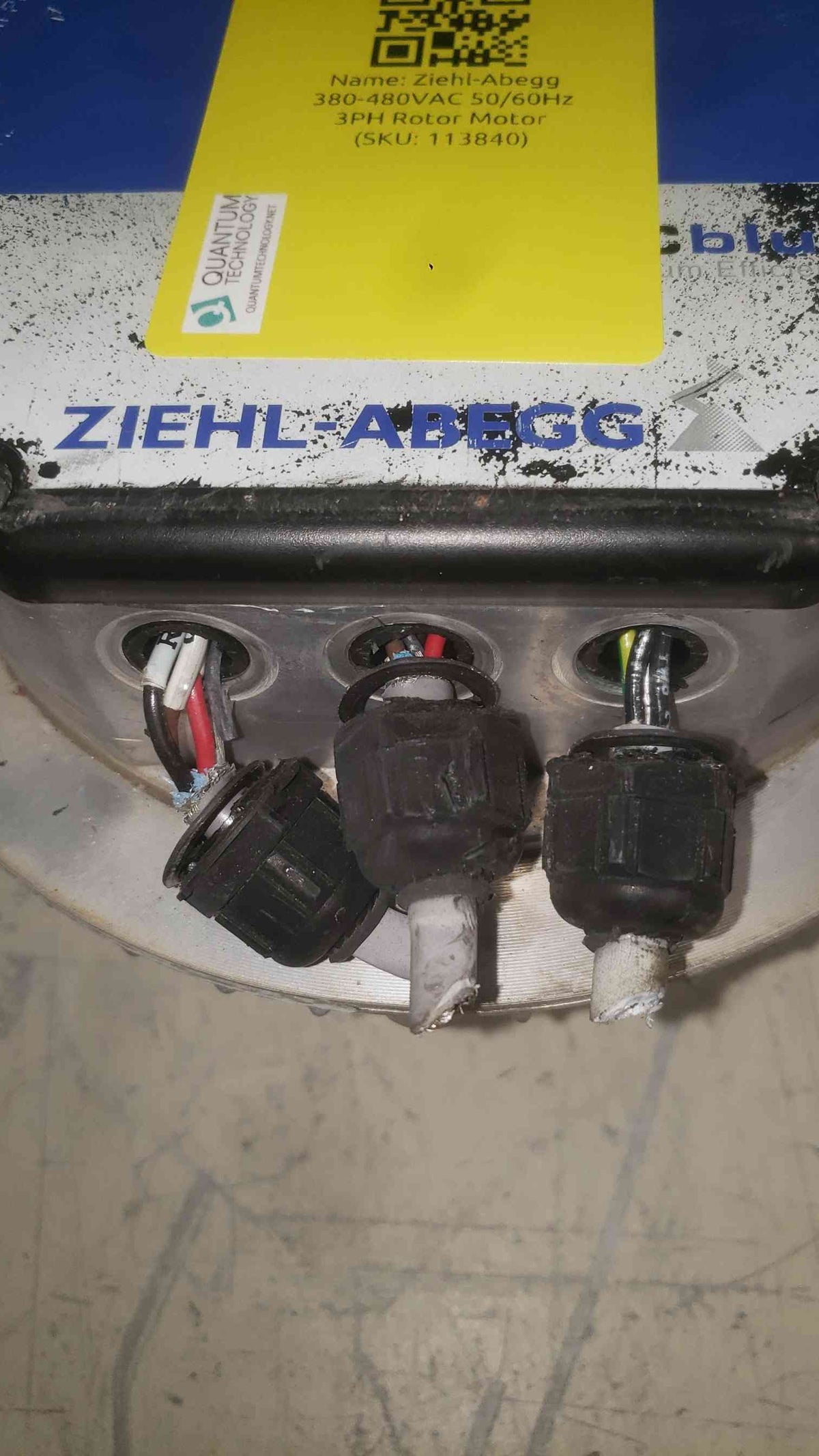 Ziehl-Abegg ECblue Motor Drive FN071-ZIK.DG.V7P3 Vertiv 10019581P1 480V 3PH Modbus