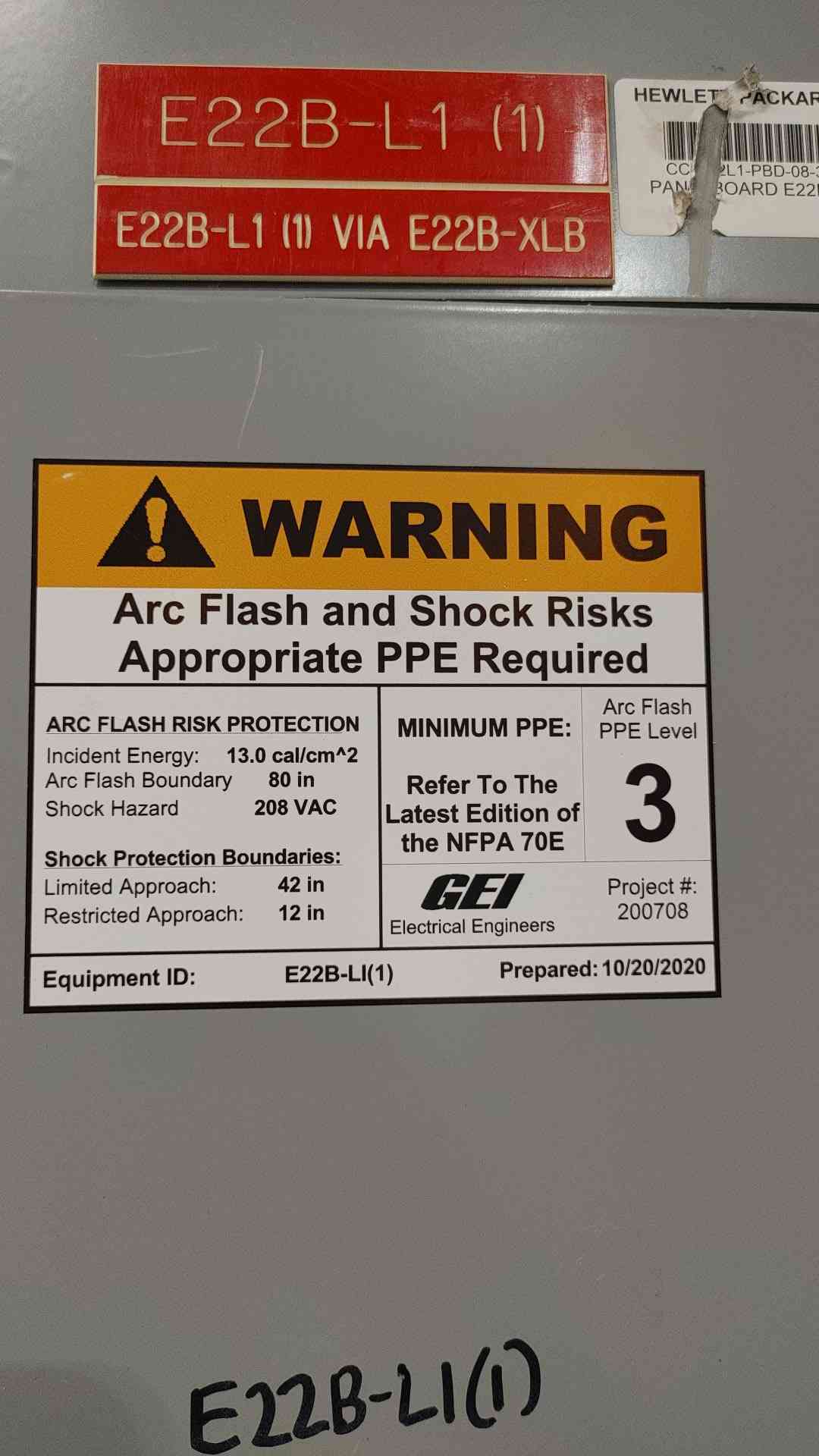 GE A-Series II 400A Panelboard 208Y/120V 3PH 42 Circuit 400 Amp Main 40x 20A Breaker