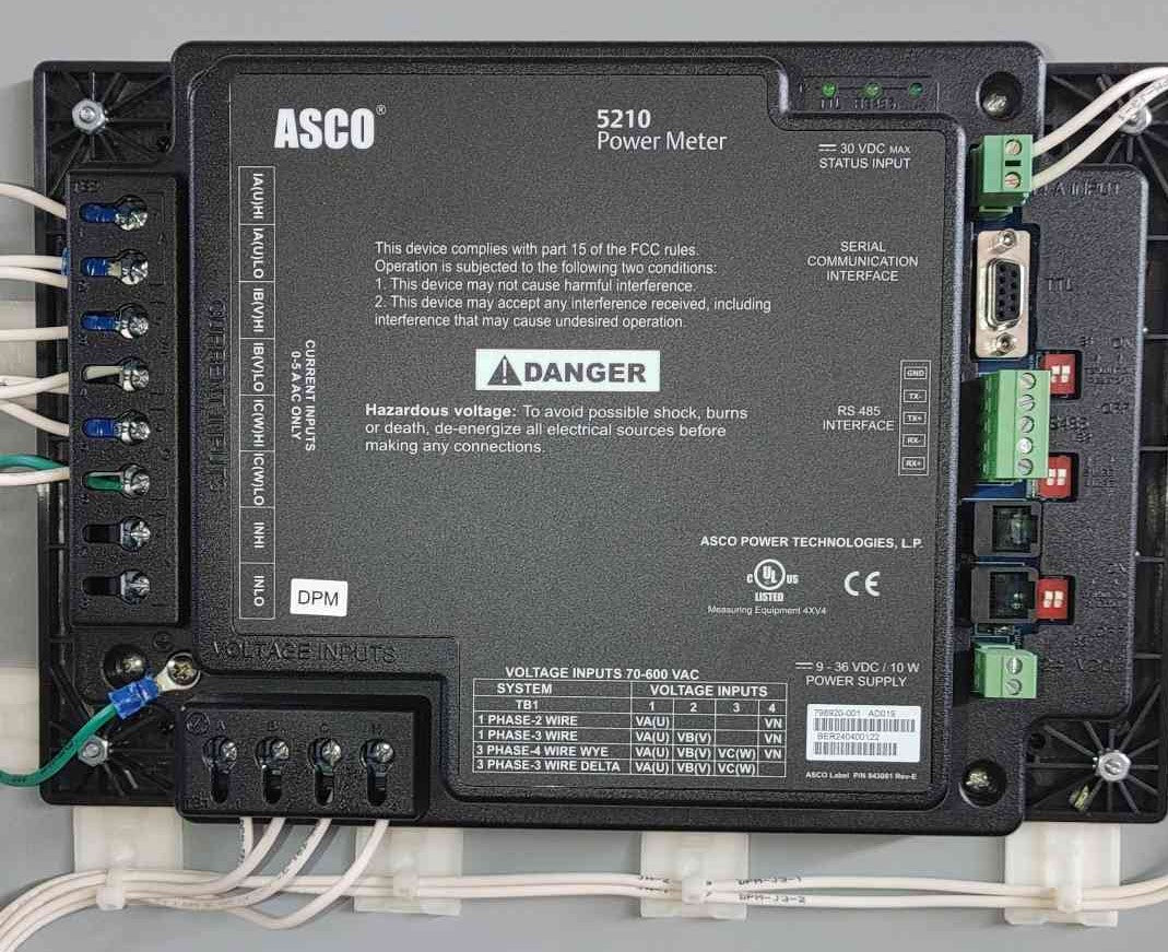 ASCO Series 300 2000A 480V 3PH Open Transition '24 ATS Switch G03ATSA32000NGXC