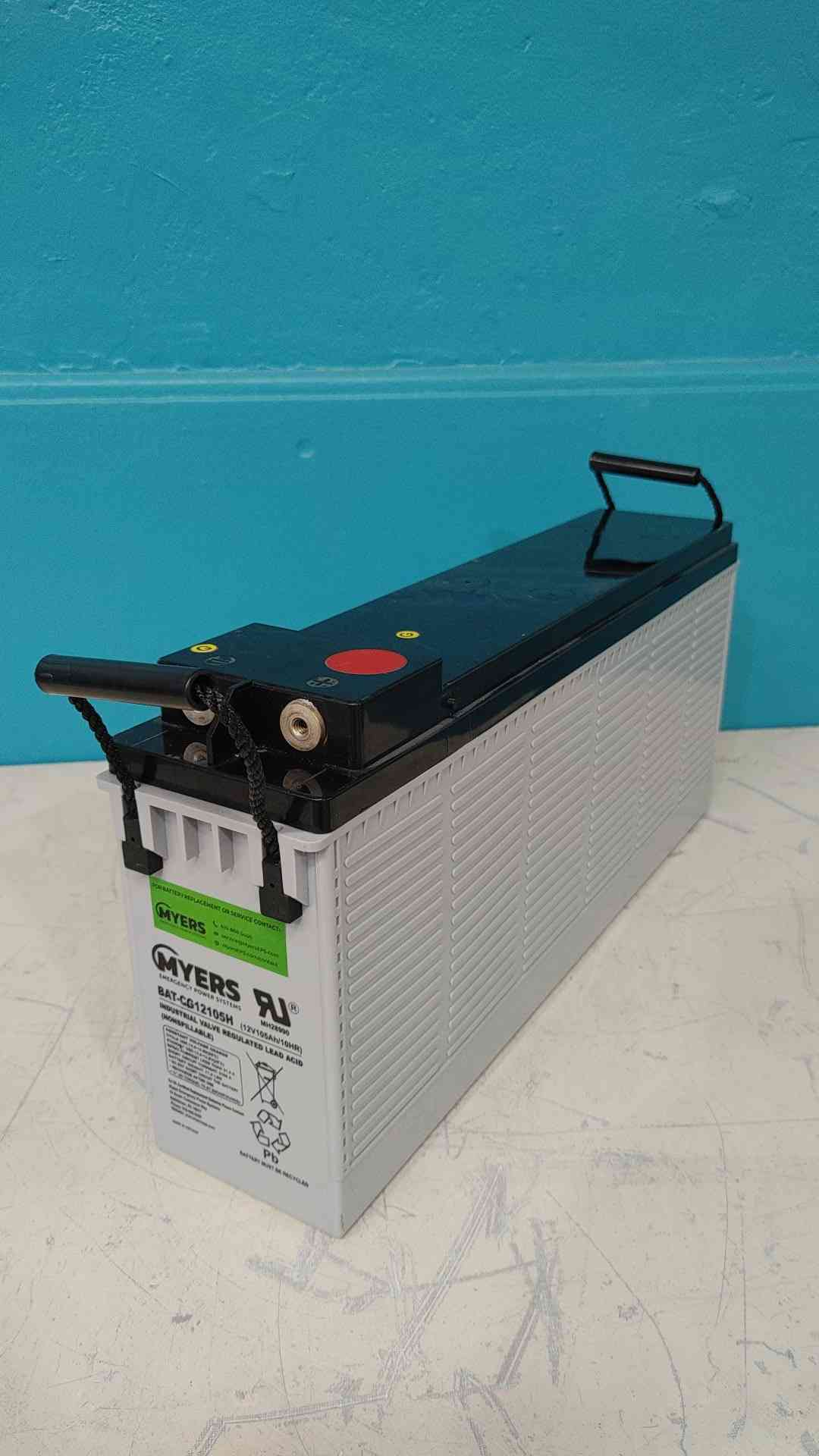 Myers BAT-CG12105H 12V 105Ah Front Terminal AGM UPS Telecom Battery CG12105H