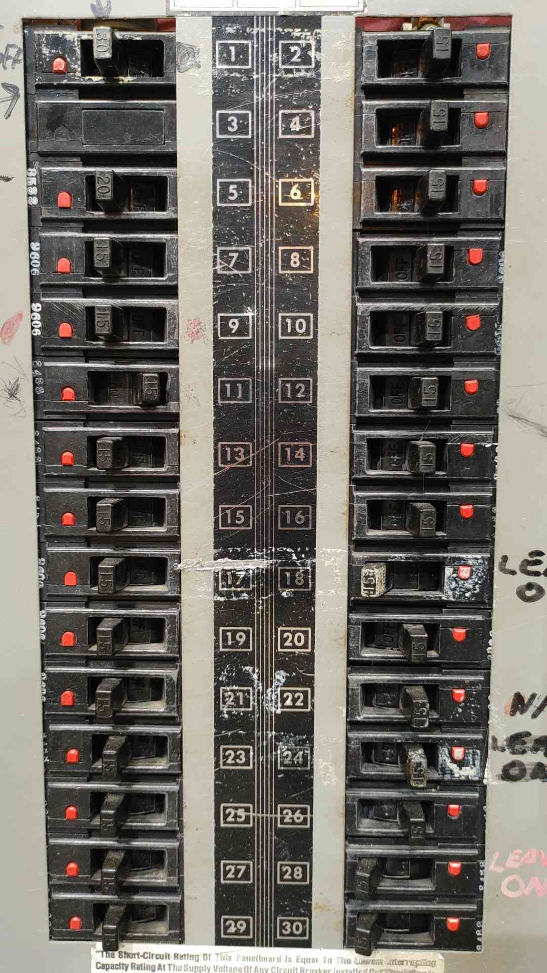 Cutler-Hammer 125A 277/480V 3PH 4W Panelboard Commercial Electrical Panel No Cover