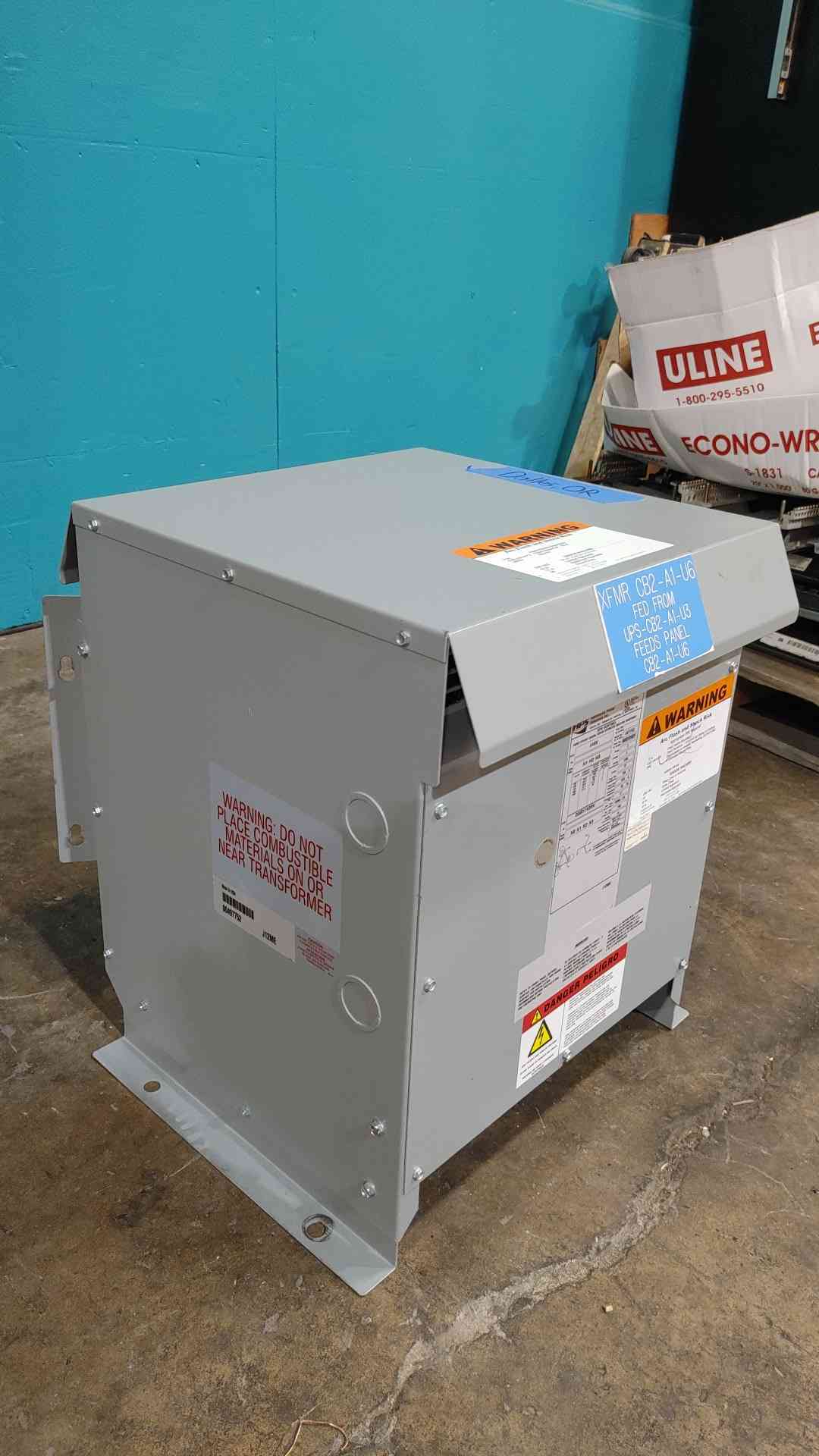 Hammond HPS 15 kVA 3 Phase Transformer 416V to 208Y 120V Copper NEMA 3R NMK015HBCN
