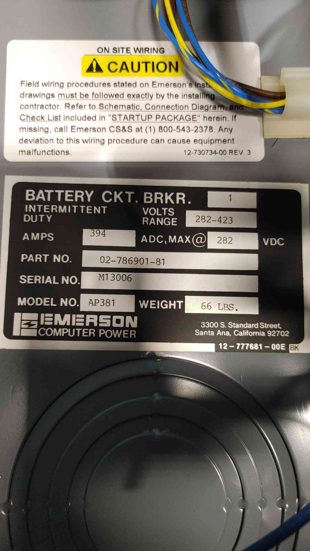 Square D LHL3640030DC1684 Circuit Breaker 400A 500V DC Enclosed Disconnect LAL