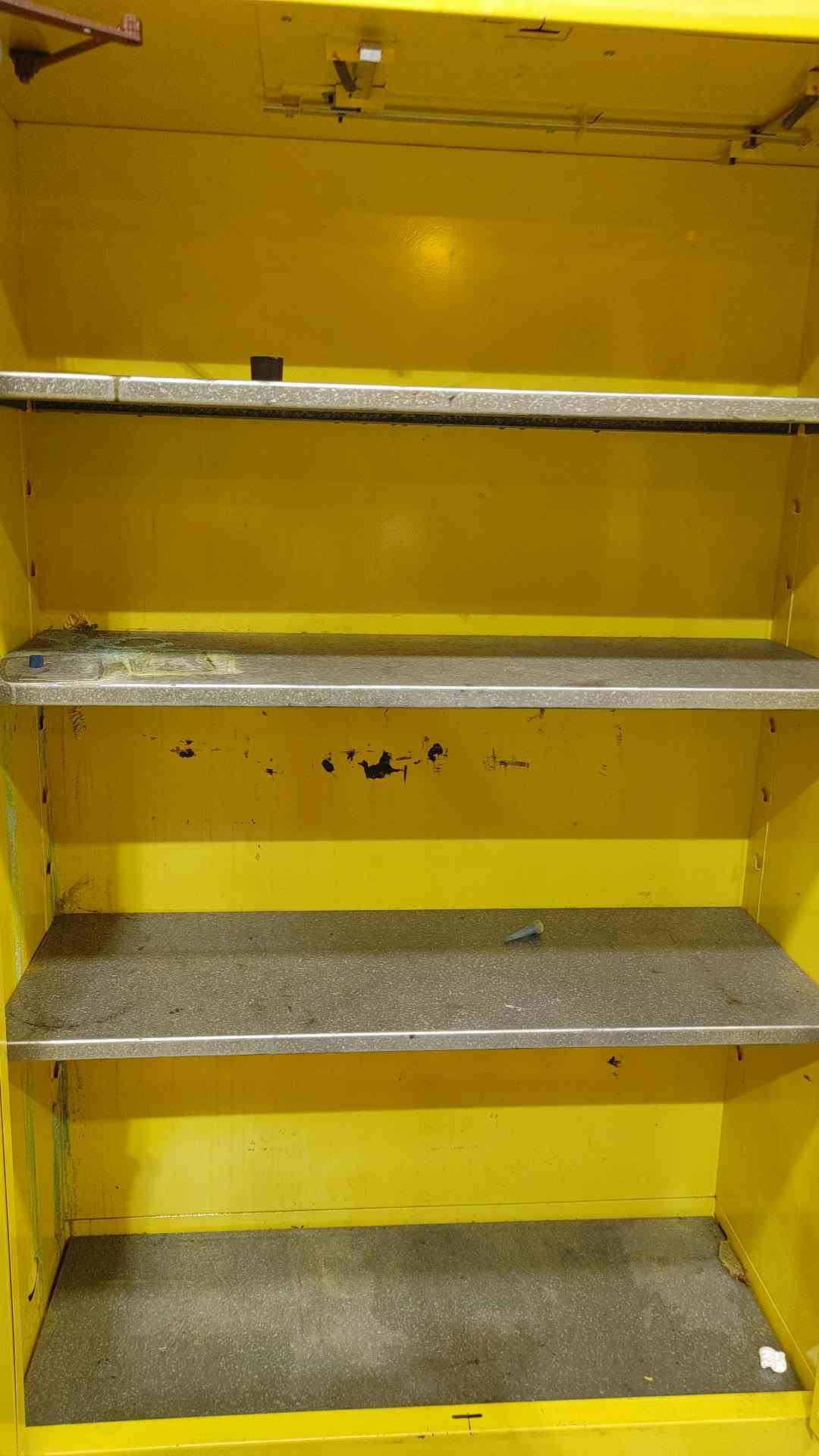 Eagle 4510 Flammable Safety Cabinet 45 Gal Storage OSHA NFPA 30 FM Approved Yellow