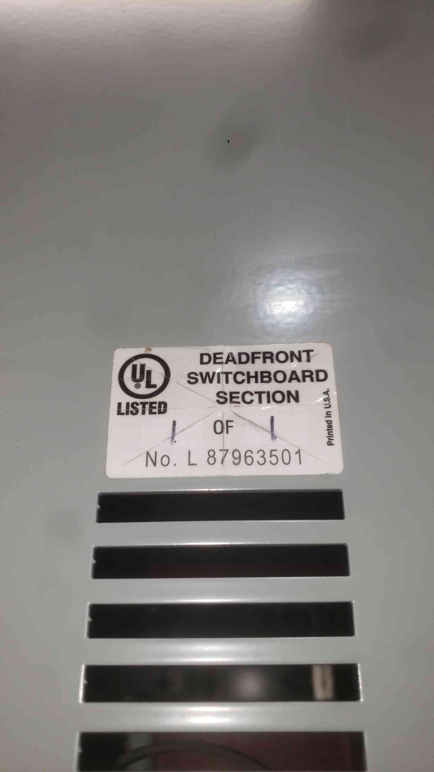 Eaton Pow-R-Line Switchboard 1600A 3 Pole 480V Breaker RG310+ RT316039 LSIG ARMS