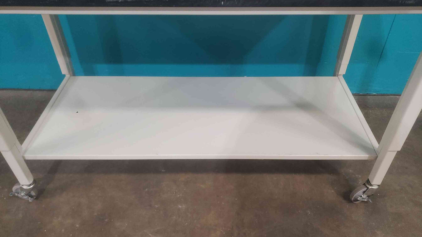 5' Rolling Lab Table/Desk W/ Bottom Shelf (SKU: 114020)