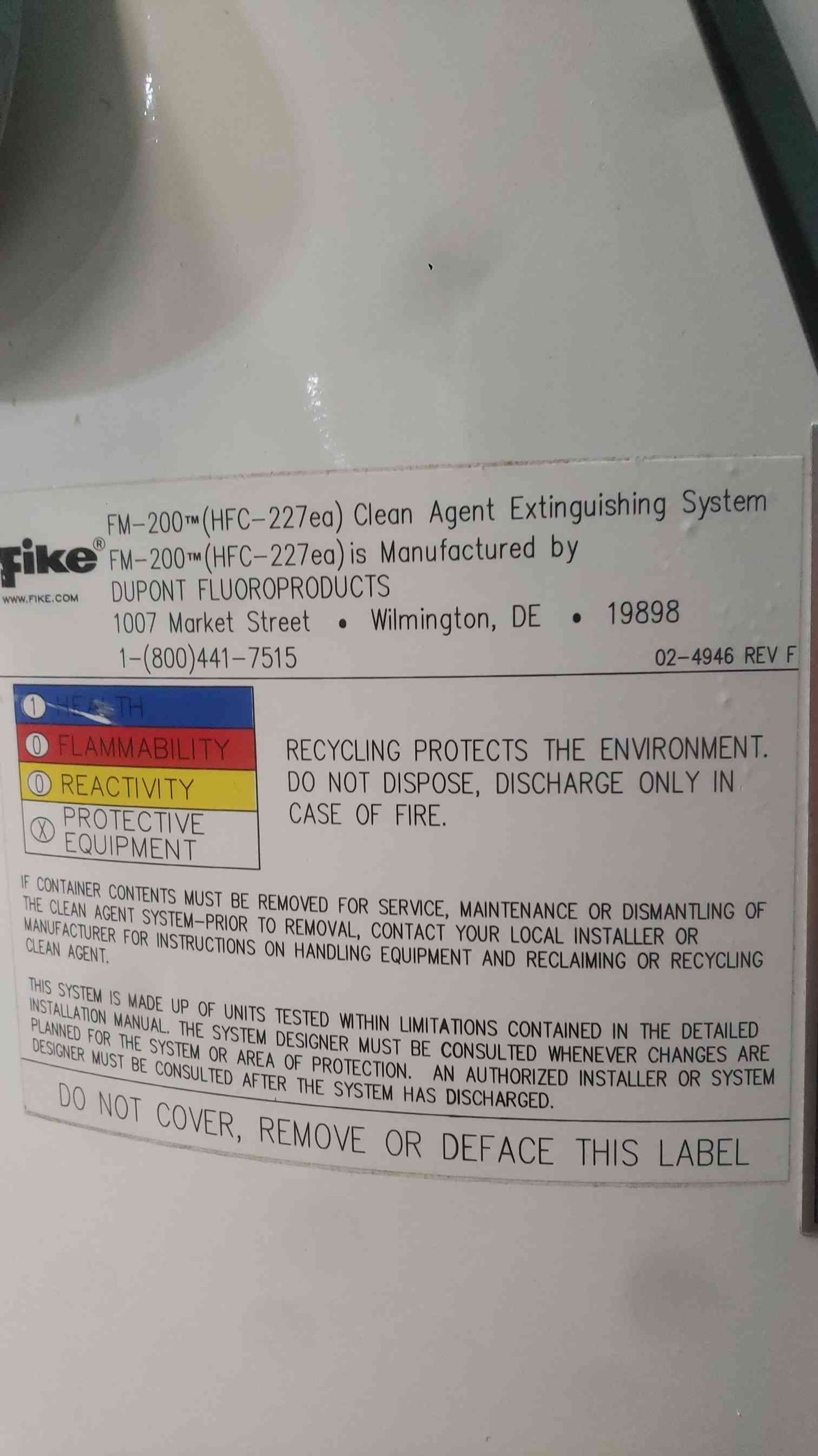 Fike 372 LBS HFC-227 Fire Suppression System (SKU: 114174)