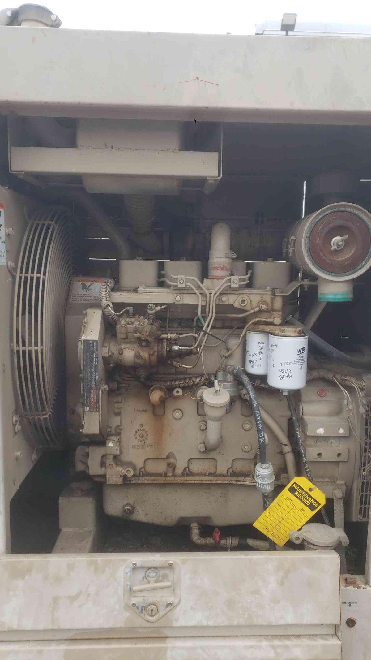 Cummins Onan 50kW Diesel Generator 50DGCA 4BT 3.9L Enclosed 150 Gal Tank 983 Hrs