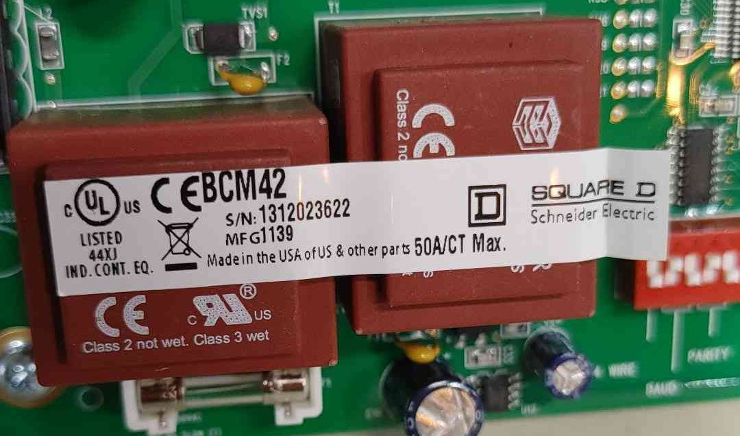 (New) Square D BCM42 PowerLogic Branch Current Monitor 42 CT Strips 50A CEBCM42