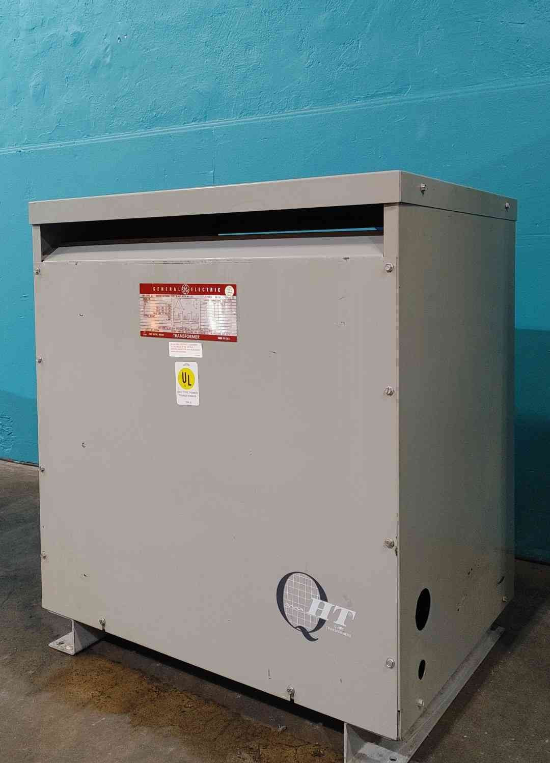 GE 9T23L8073 45 KVA Transformer 3 Phase 480V Delta to 208Y/120V Dry