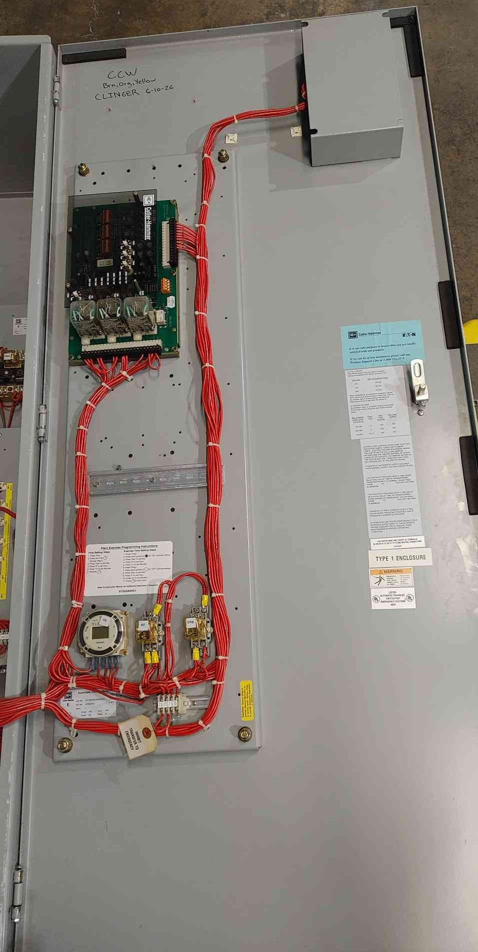 Cutler Hammer Automatic Transfer Switch 400A 480V 3Phase 3Pole ATVMLDA30400XSU